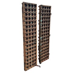 Carved Sunburst Dog Gate From Gujarat - 19thC Carved Sunburst Dog Gate From Gujarat - 19thC