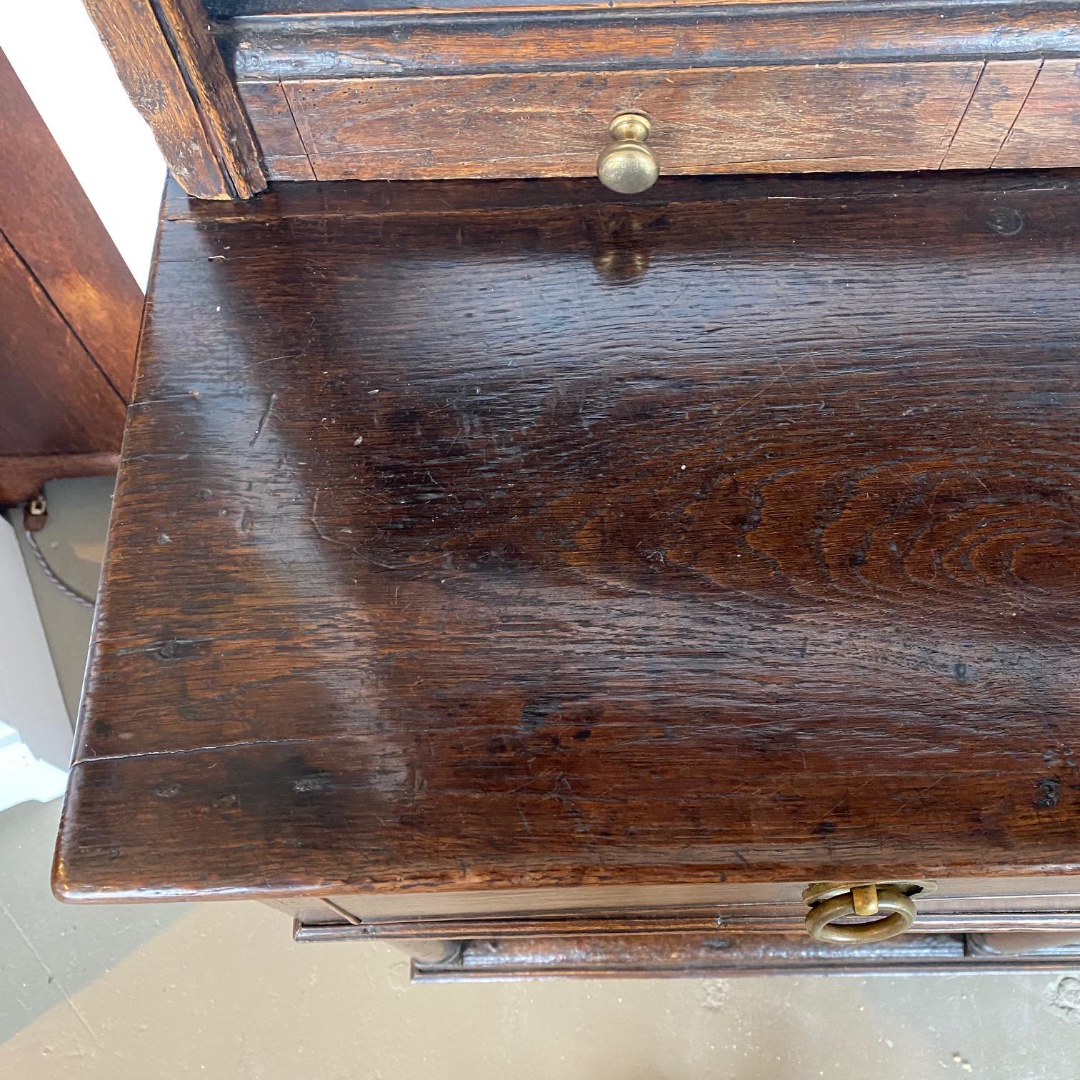 19th Century, Architectural Oak Dresser with shelves In Good Condition In Boston, MA