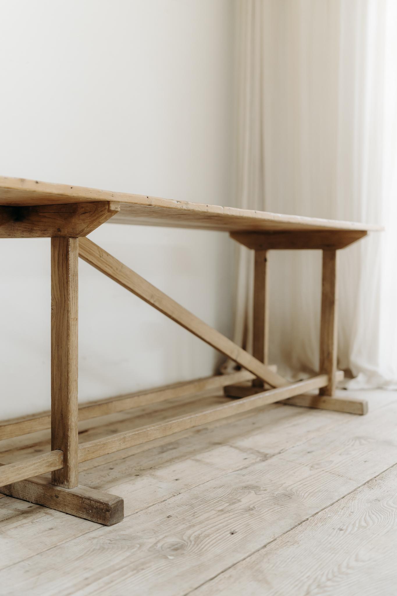 19th century architectural pine console table ... For Sale 7