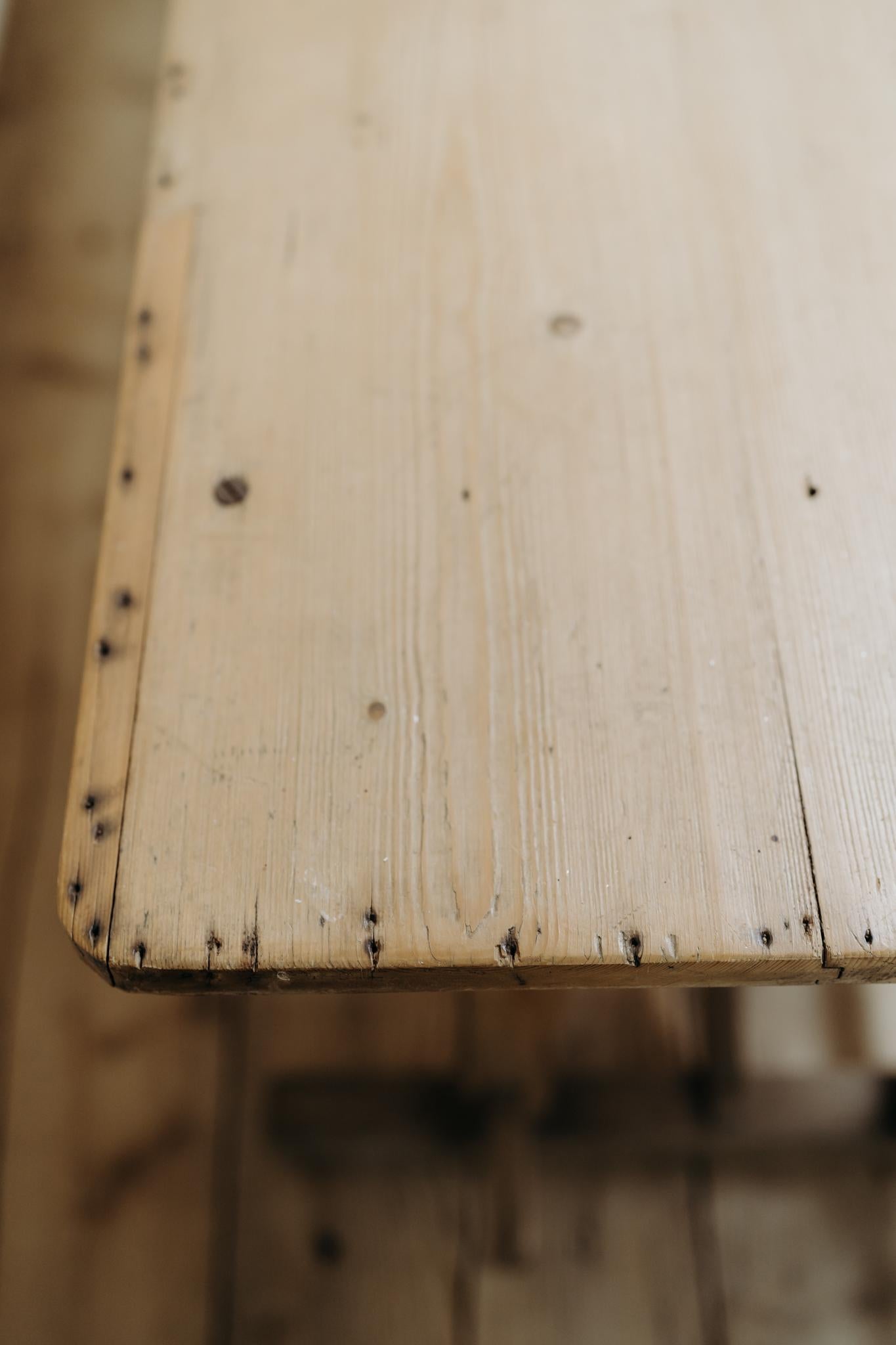 19th century architectural pine console table ... For Sale 2