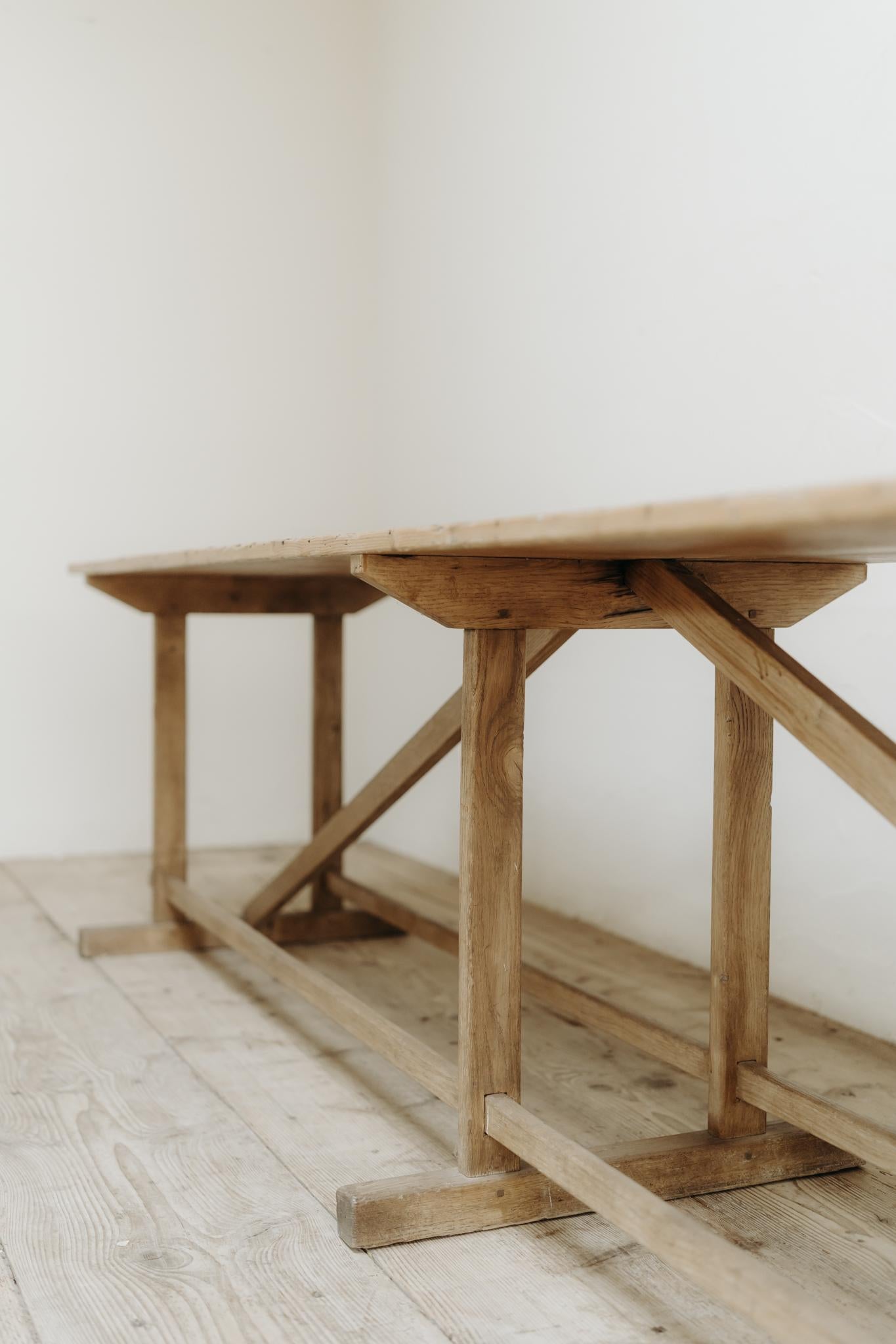19th century architectural pine console table ... For Sale 3