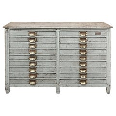 19th Century Architectural Plan, Collector's Cabinet