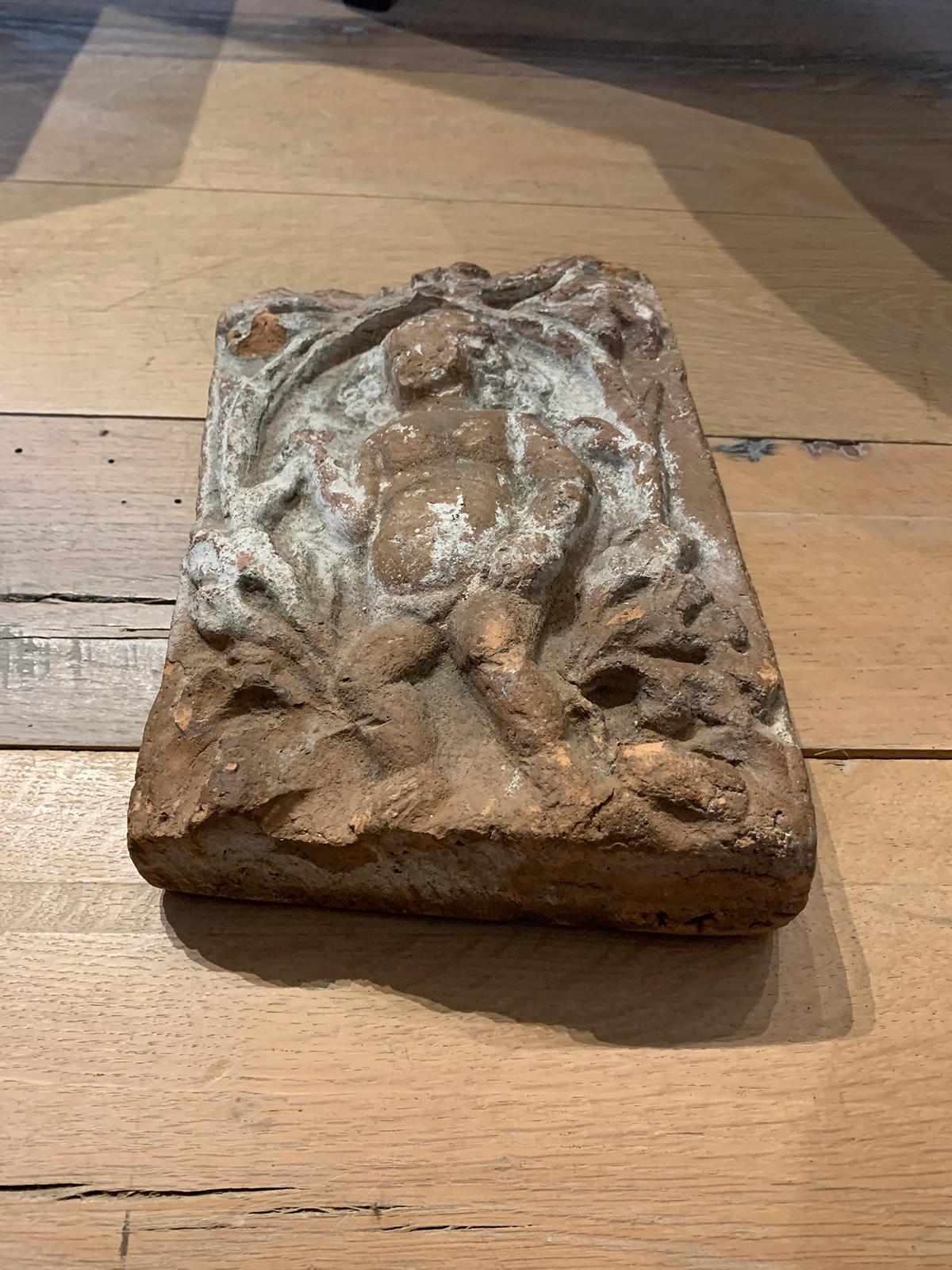 19th Century Architectural Stone Fragment with Putti from Building in Montgomery For Sale 7