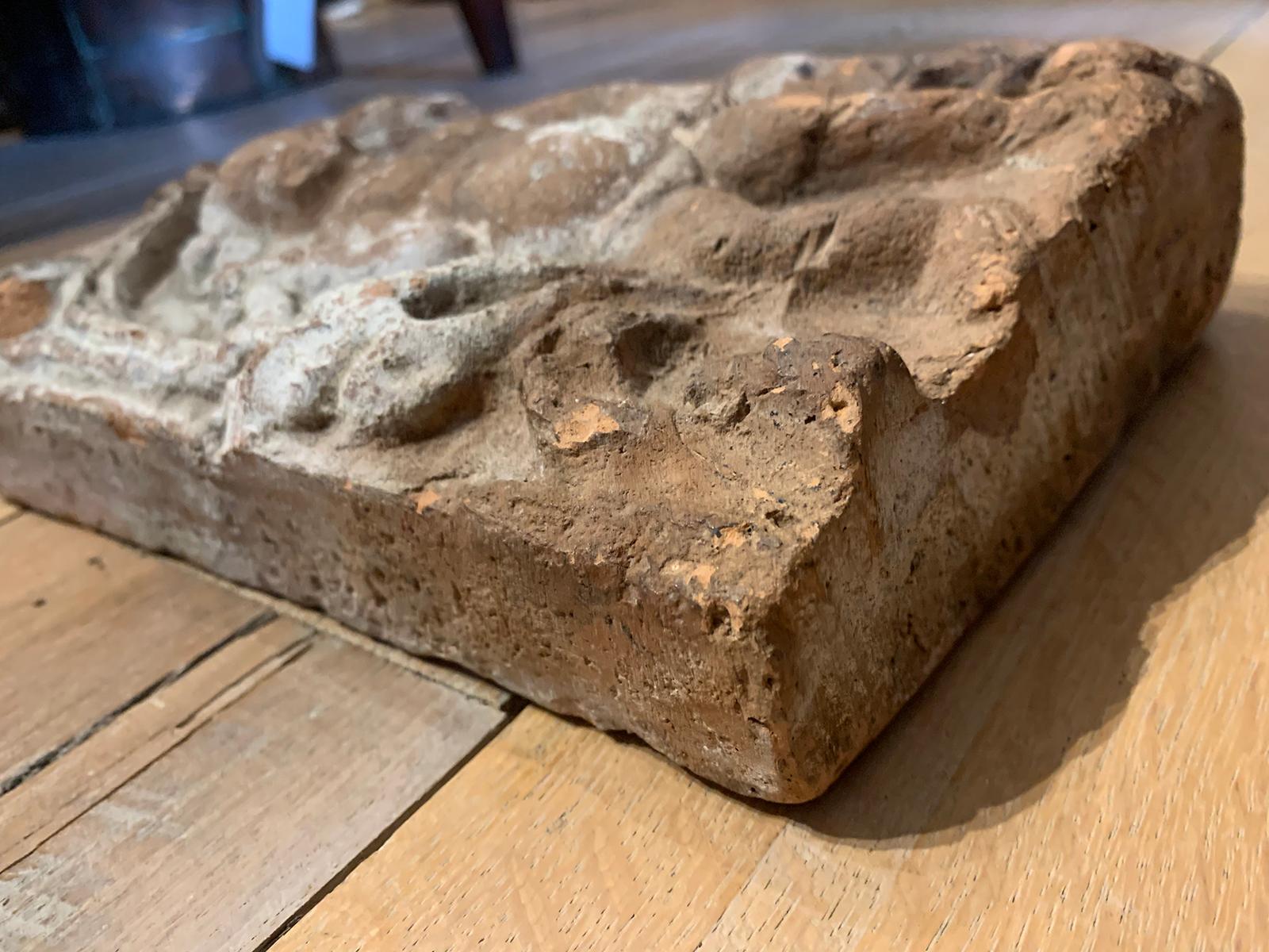 19th Century Architectural Stone Fragment with Putti from Building in Montgomery For Sale 4