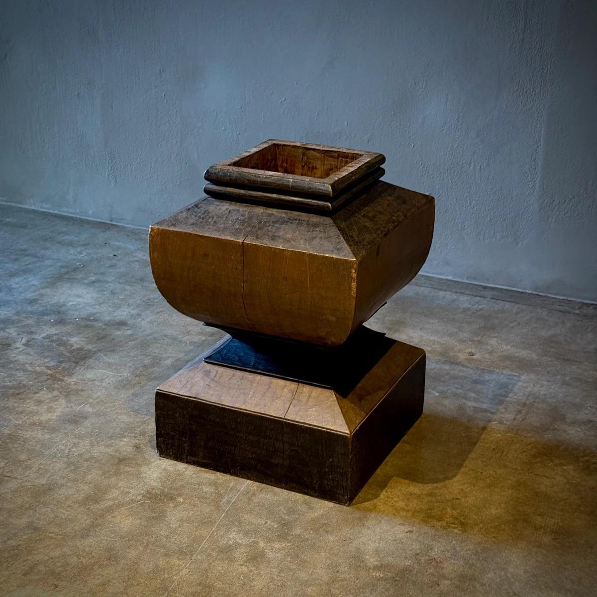 19th Century Architectural Wood Plinth For Sale 4
