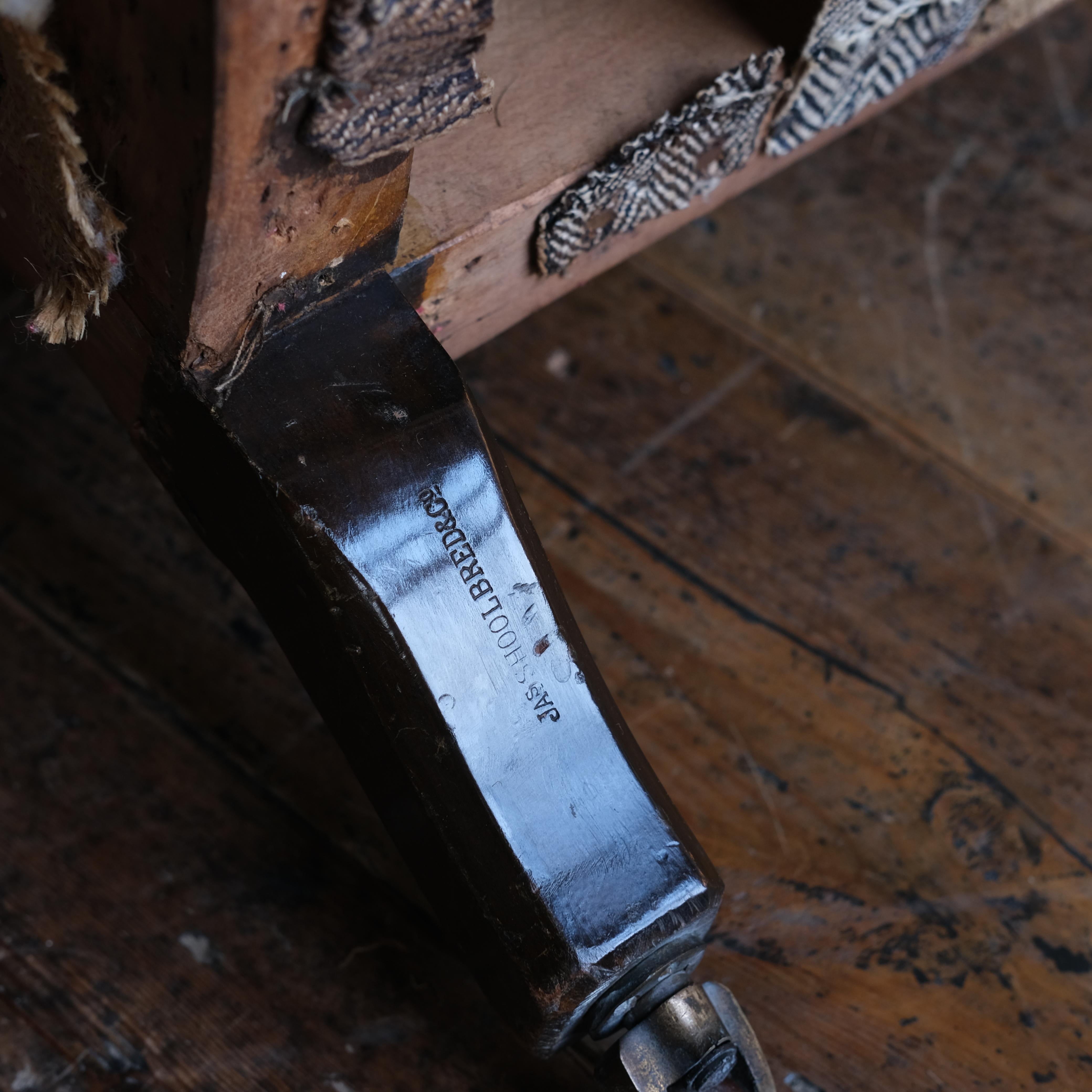 19th Century Armchair by Jas Shoolbred For Sale at 1stDibs james