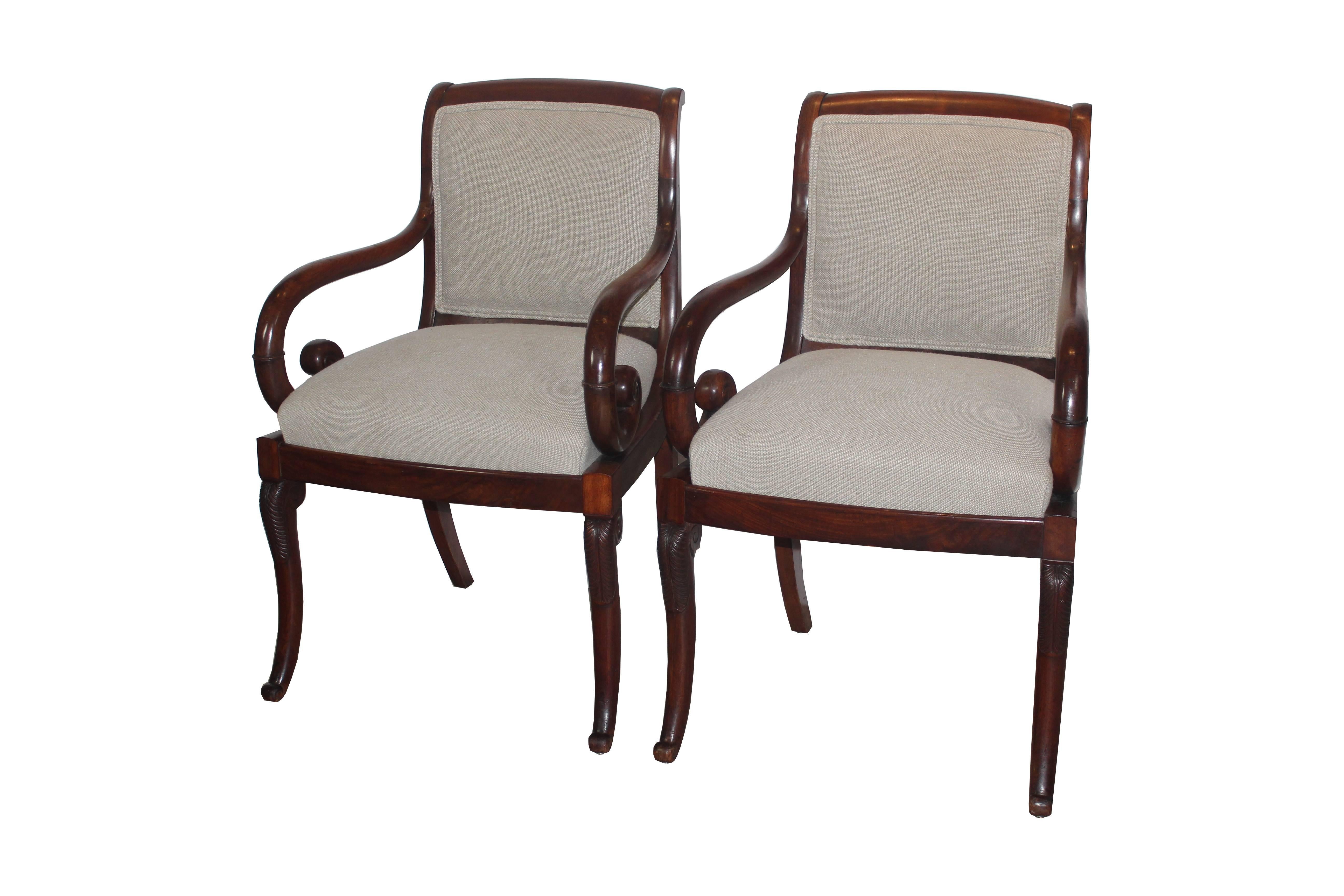 19th Century Armchairs In Excellent Condition In Pomona, CA