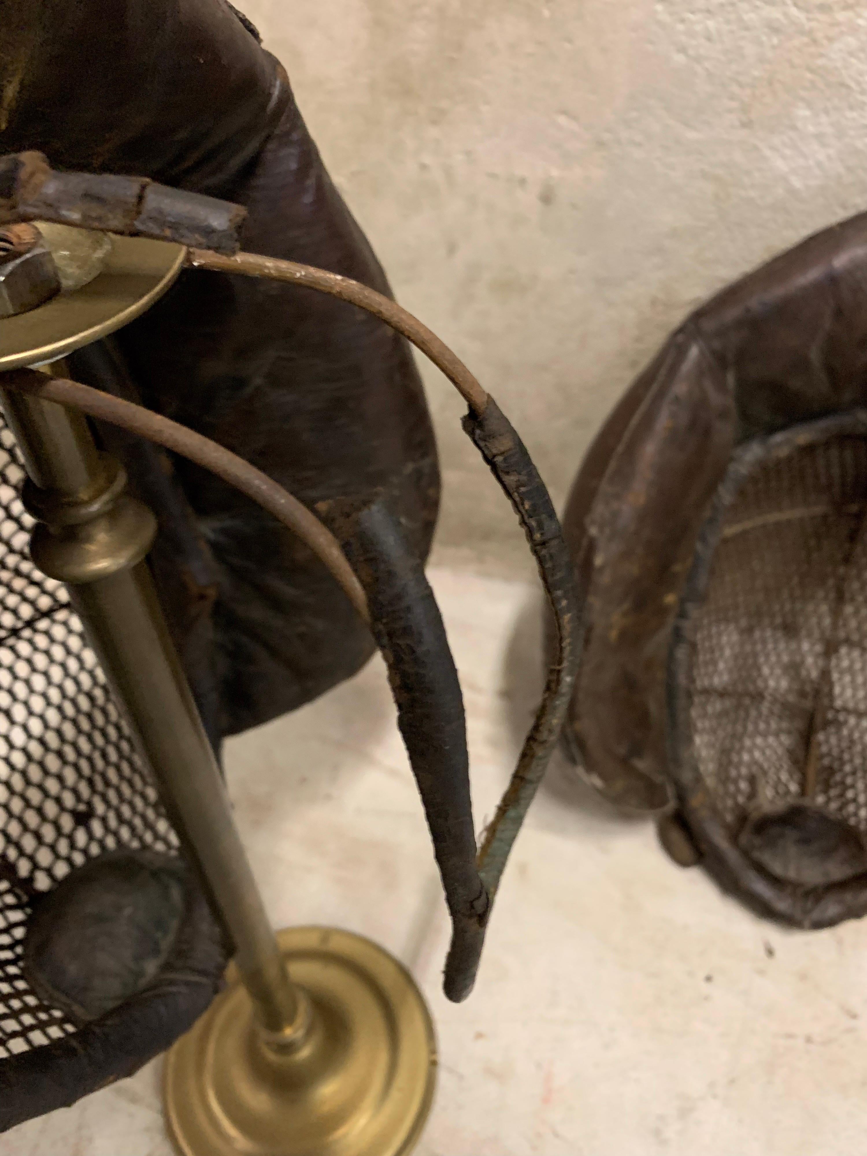 19th Century Army Bayonet Training Masks Set, Fencing, Broadsword, Metal Leather 5