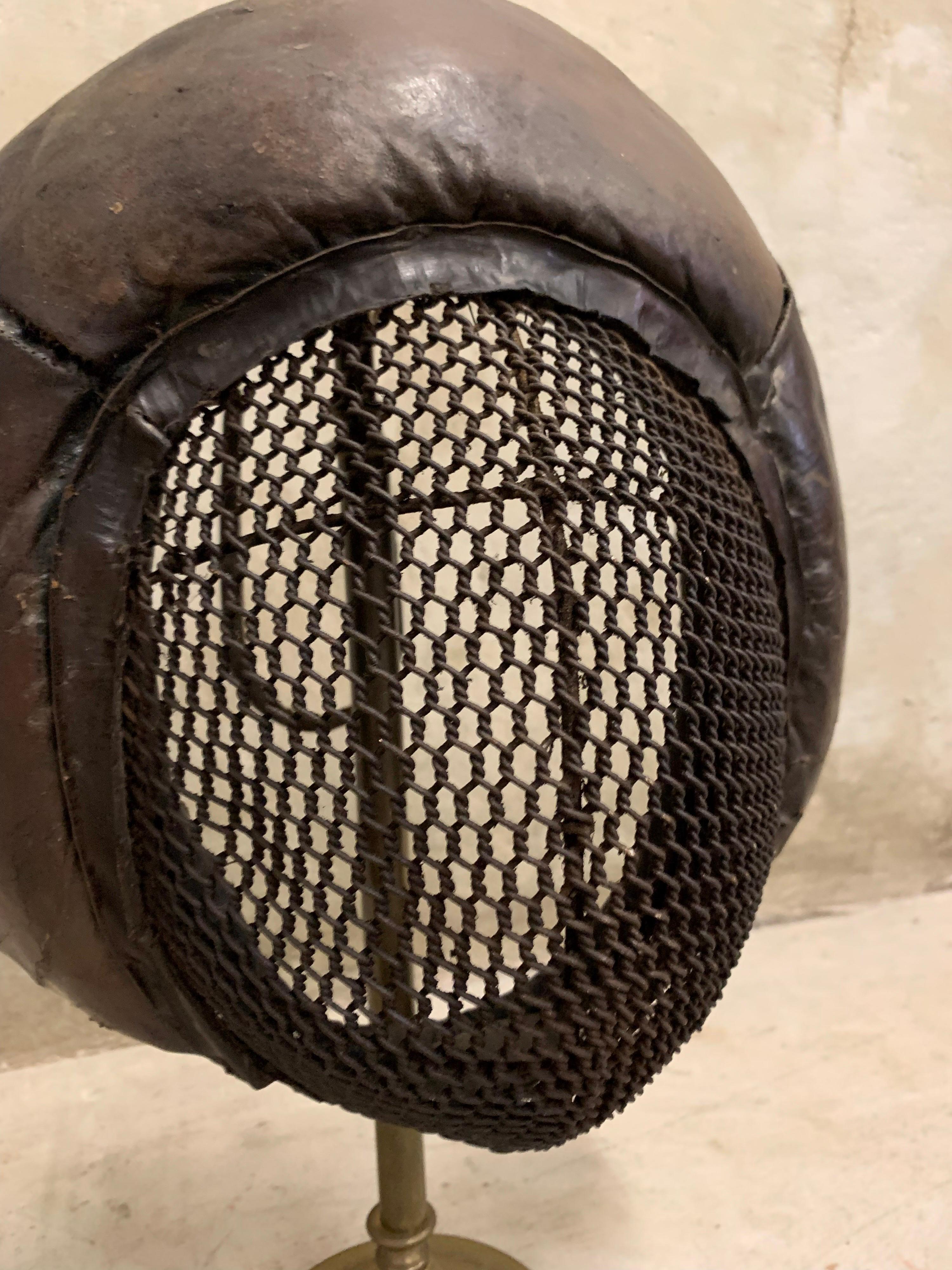 19th Century Army Bayonet Training Masks Set, Fencing, Broadsword, Metal Leather 13