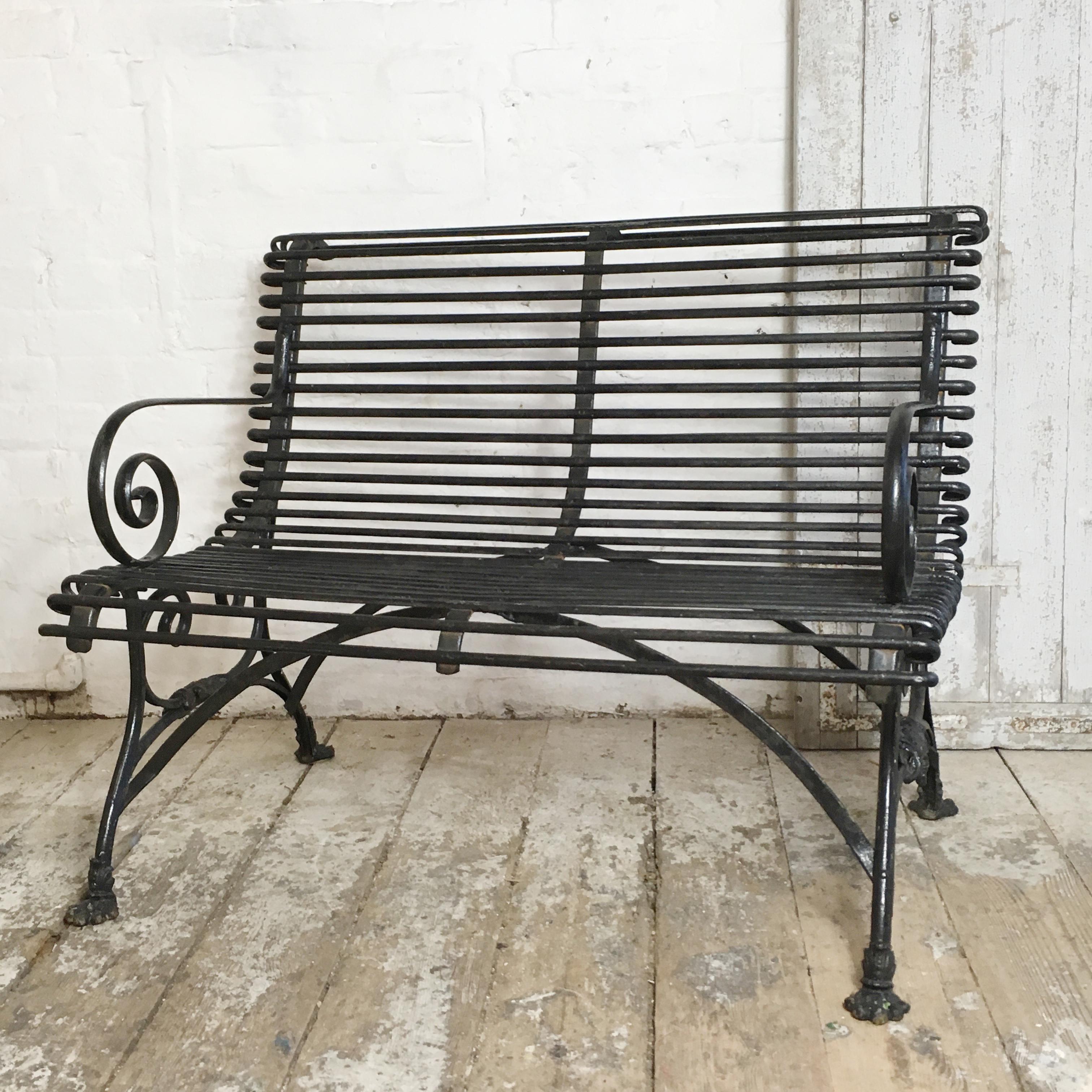 19th Century Arras 'Grassin Baledans' Lion Paw Bench 4