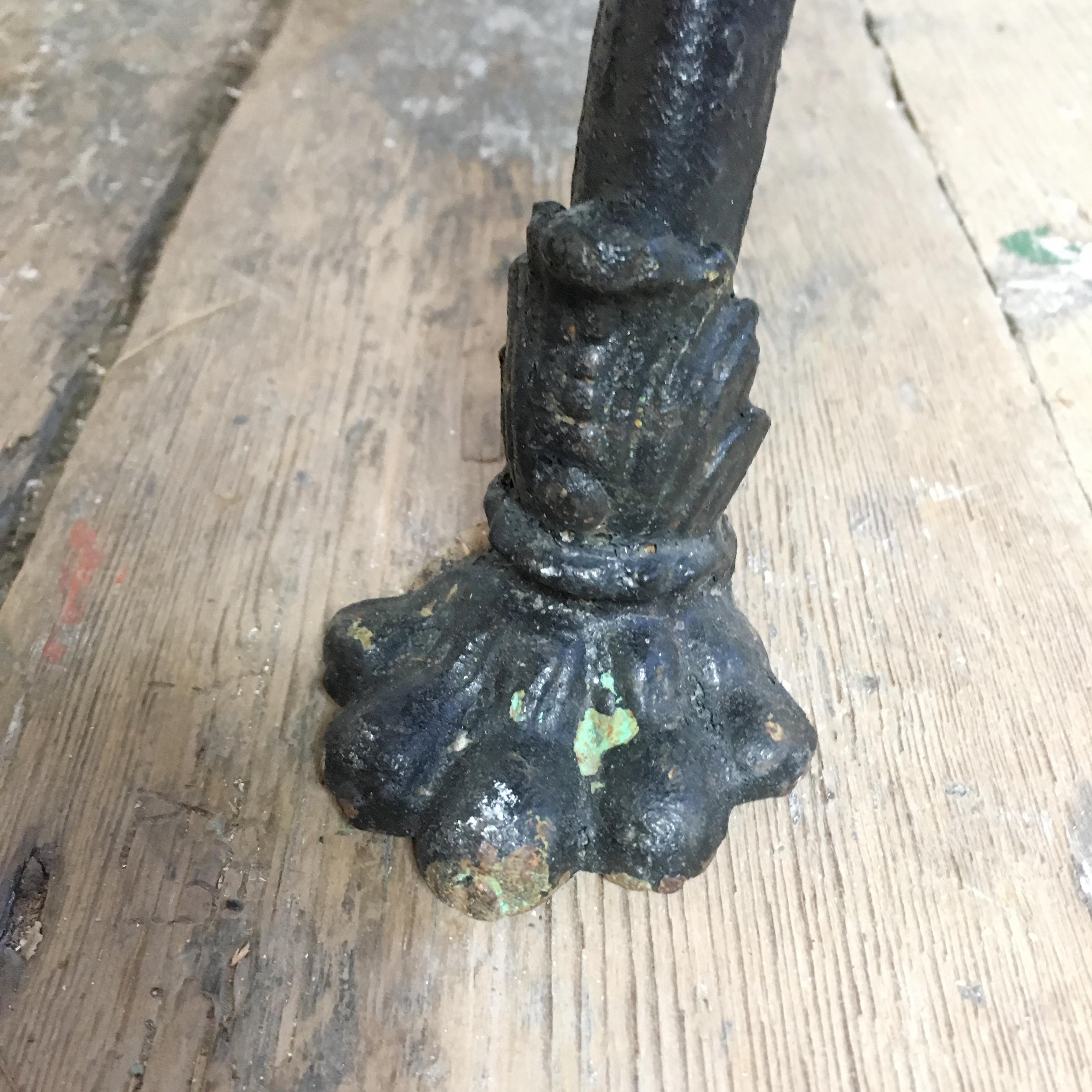 Iron 19th Century Arras 'Grassin Baledans' Lion Paw Bench