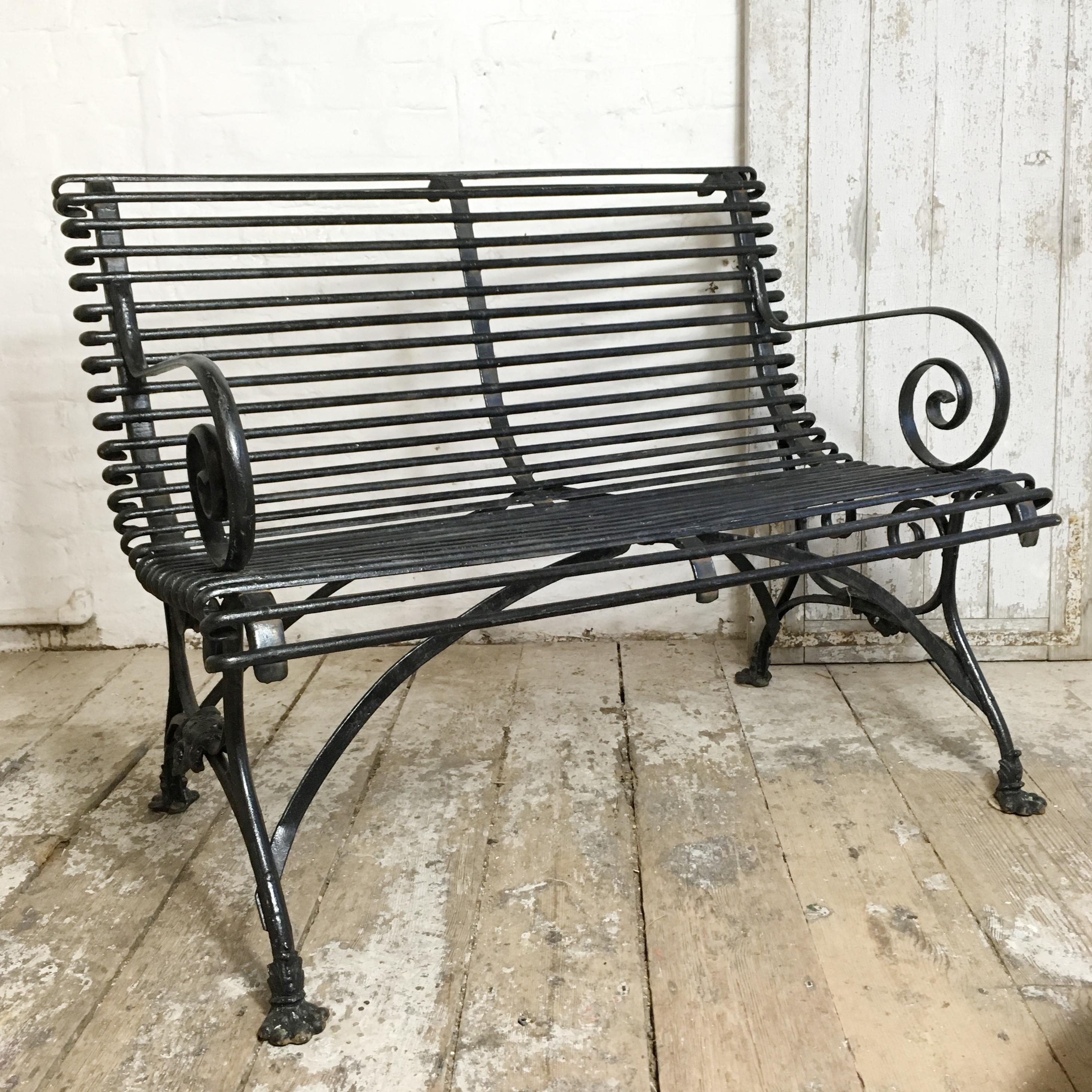 19th Century Arras 'Grassin Baledans' Lion Paw Bench 2