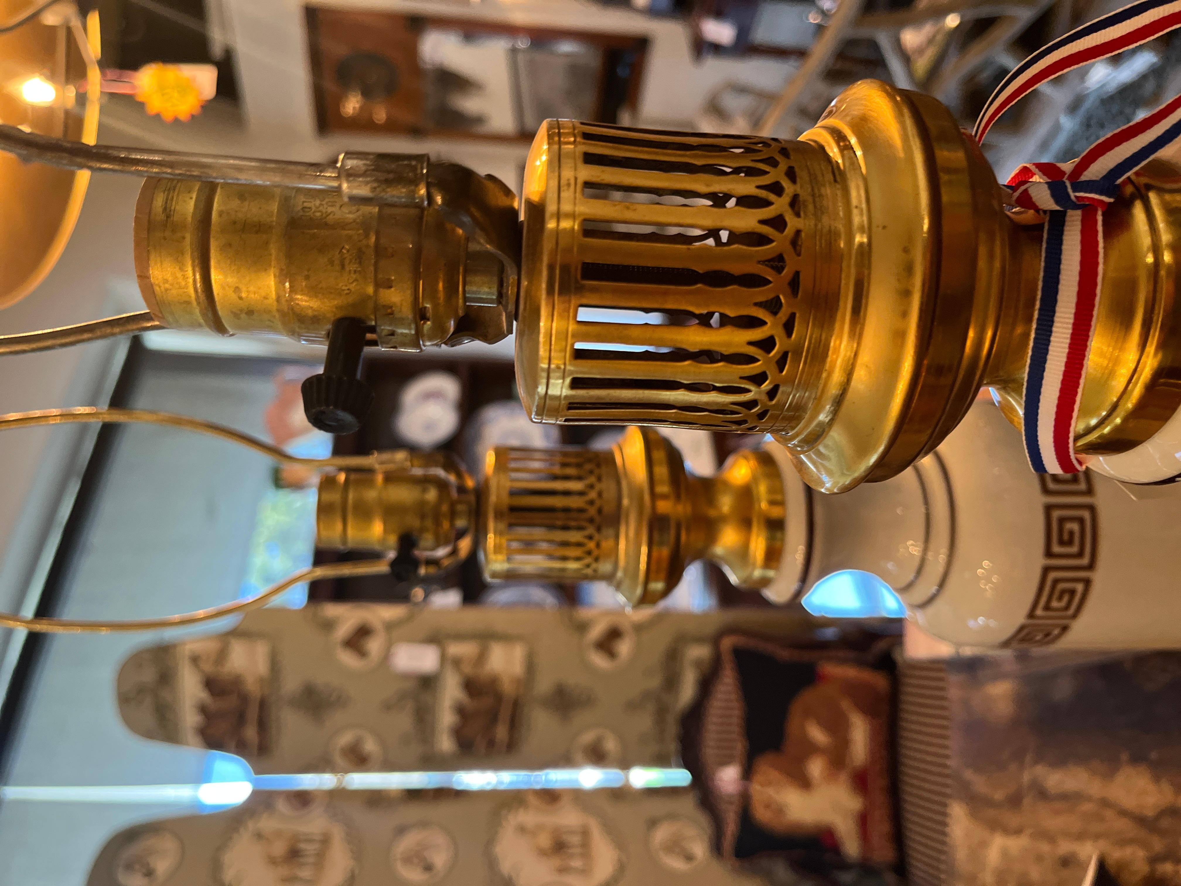 19th Century Art Deco Paris Porcelain Lamps For Sale 1