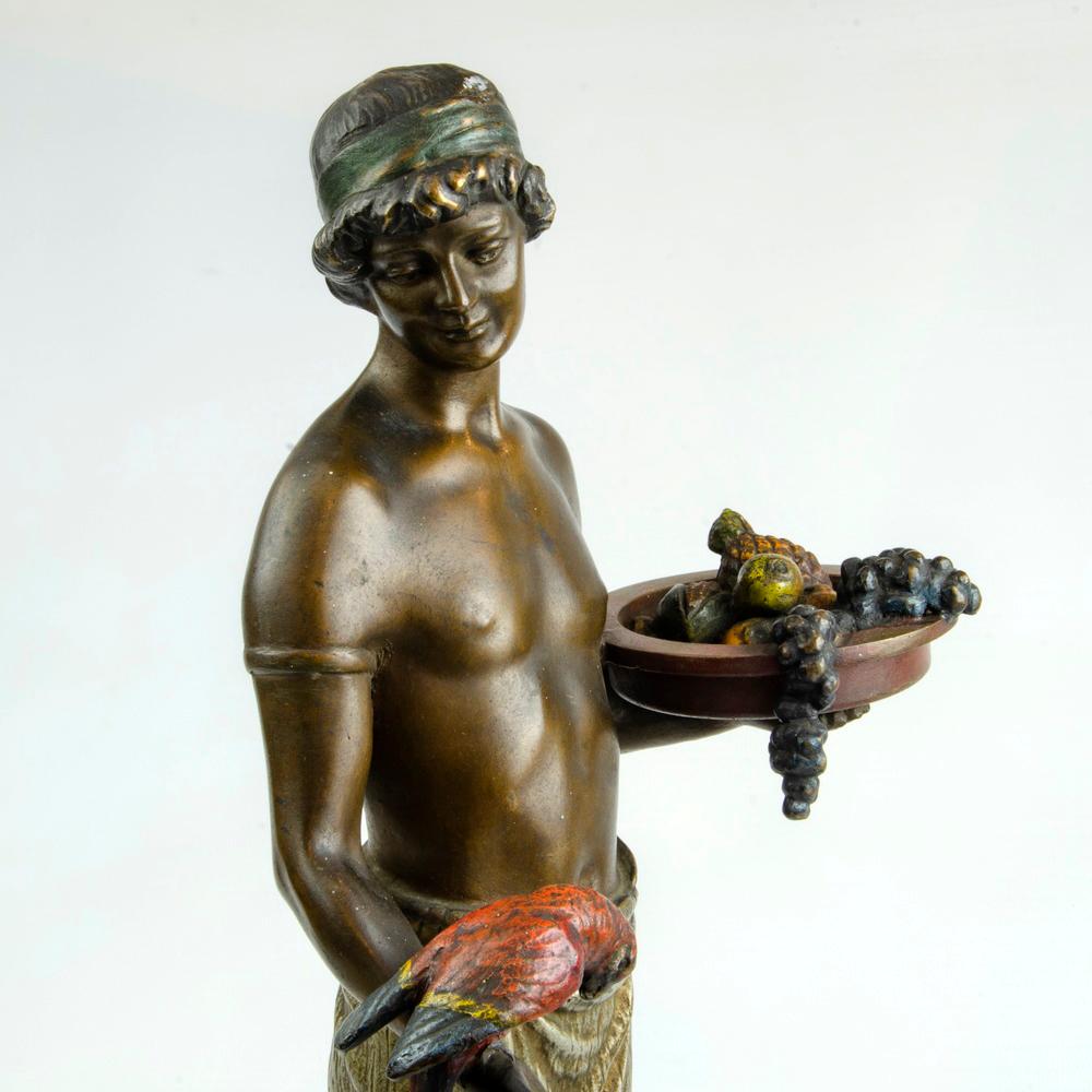 Art Nouveau 19th Century Austrian Viennese bronze sculpture For Sale