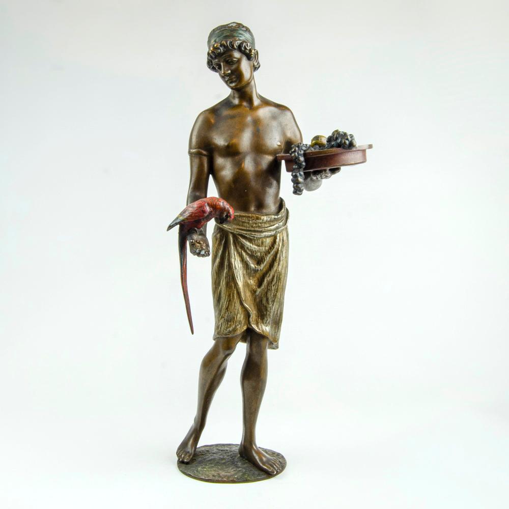 Effet bronze Sculpture viennoise autrichienne en bronze du 19ème siècle en vente
