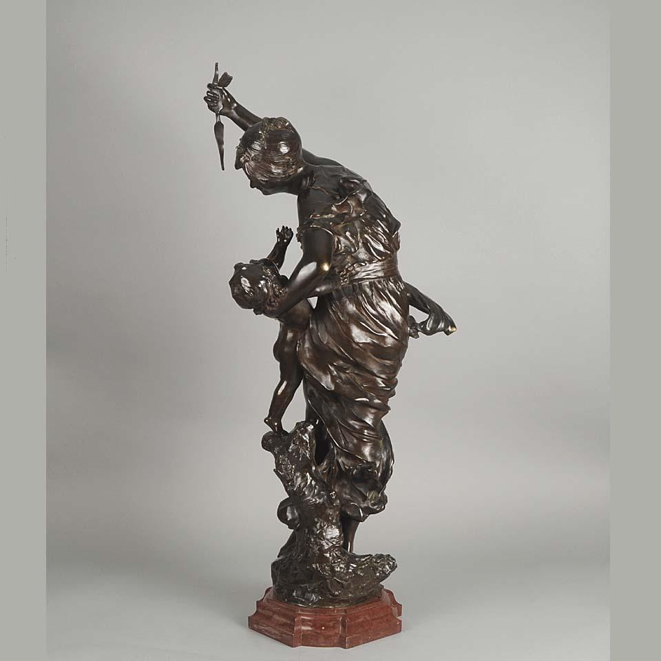 19th Century Art Nouveau Bronze Entitled 