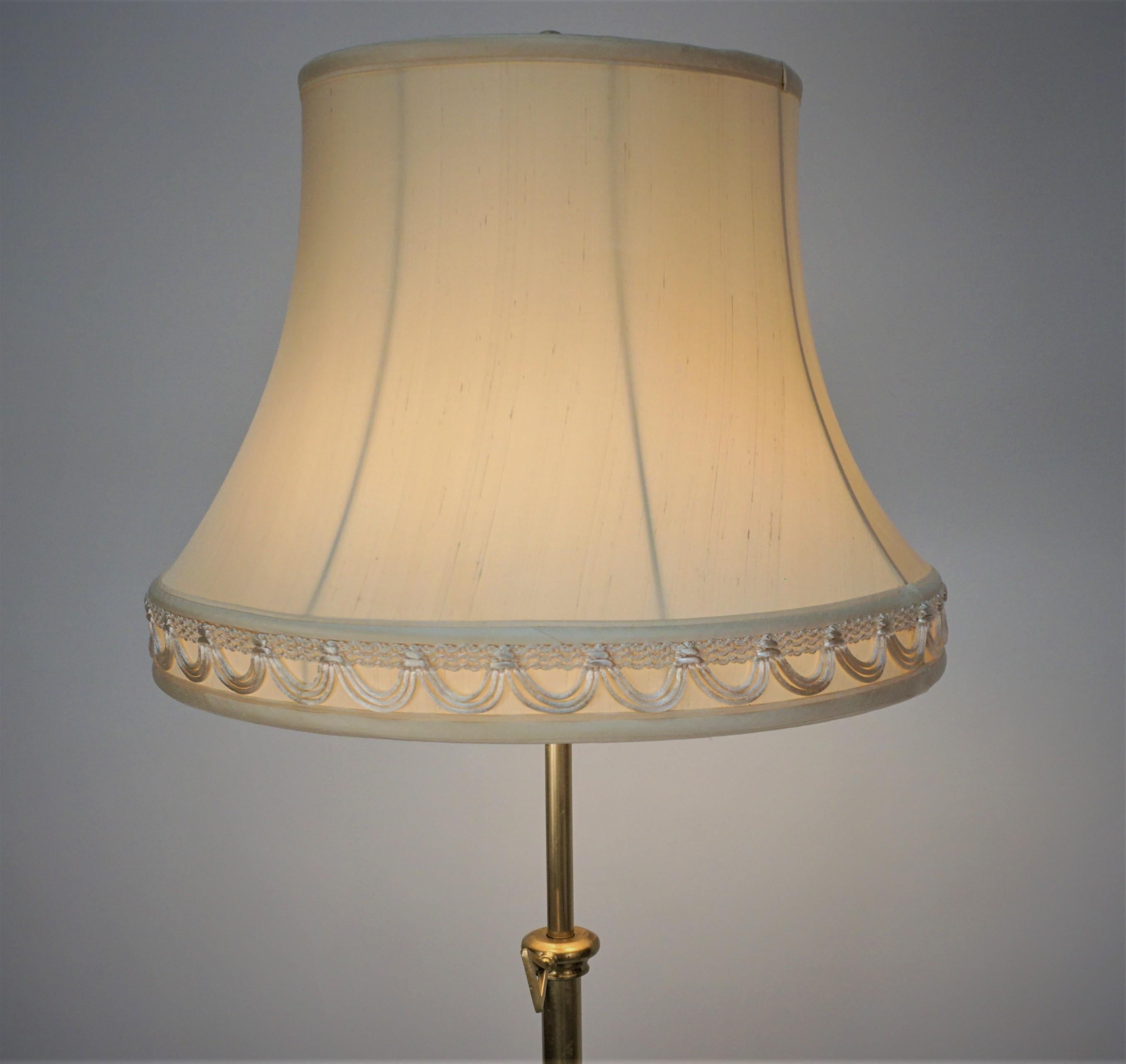 French 19th Century Art Nouveau Bronze Floor Lamp