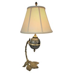 19th Century Art Nouveau Bronze Table Lamp