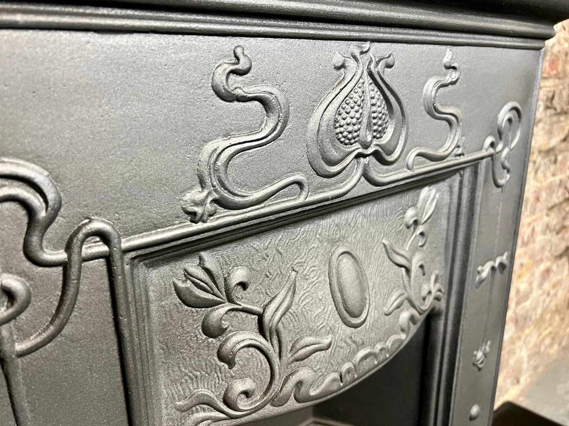 20th Century Cast Iron Combination Fireplace For Sale 5