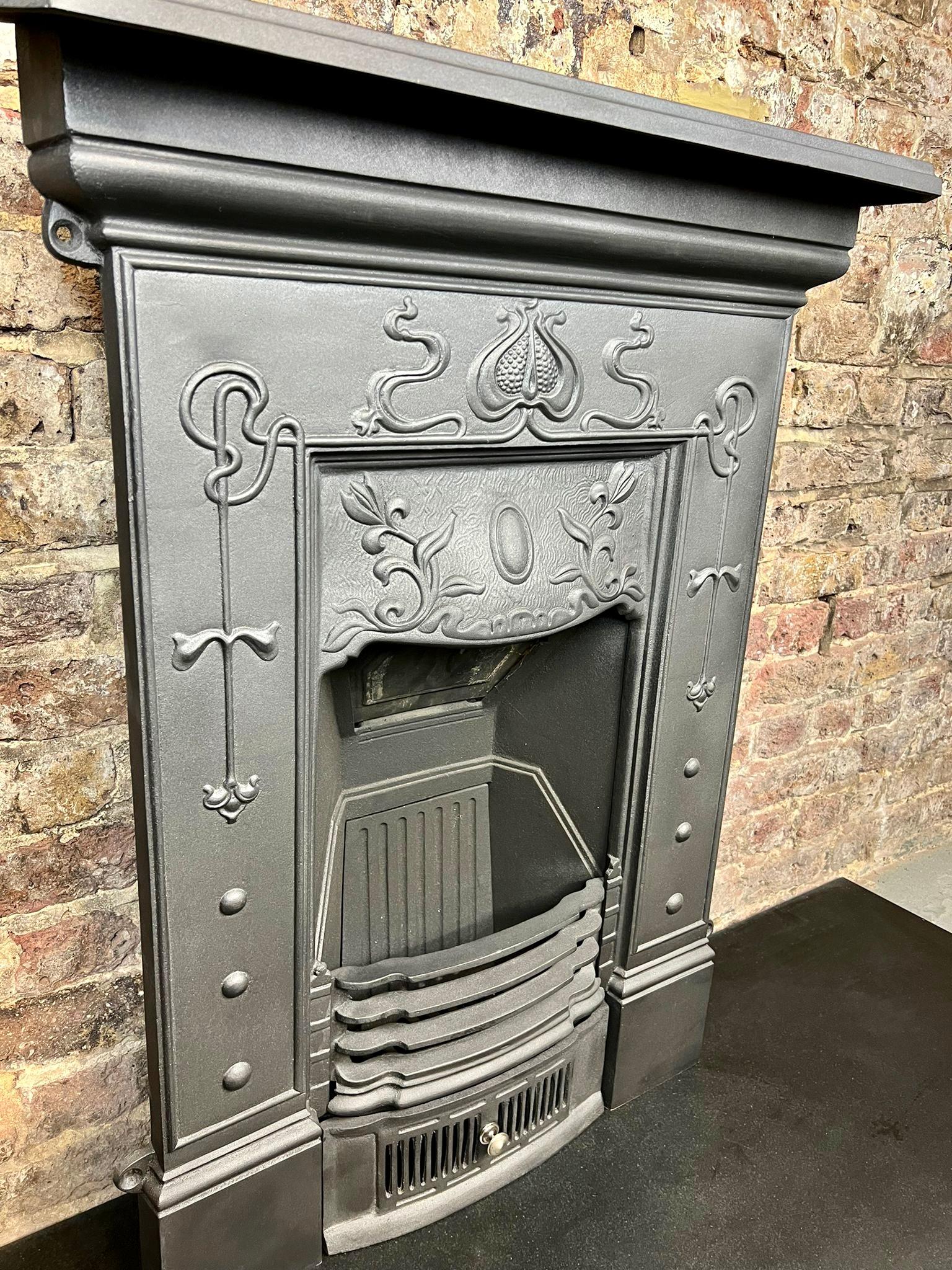 20th Century Cast Iron Combination Fireplace For Sale 9