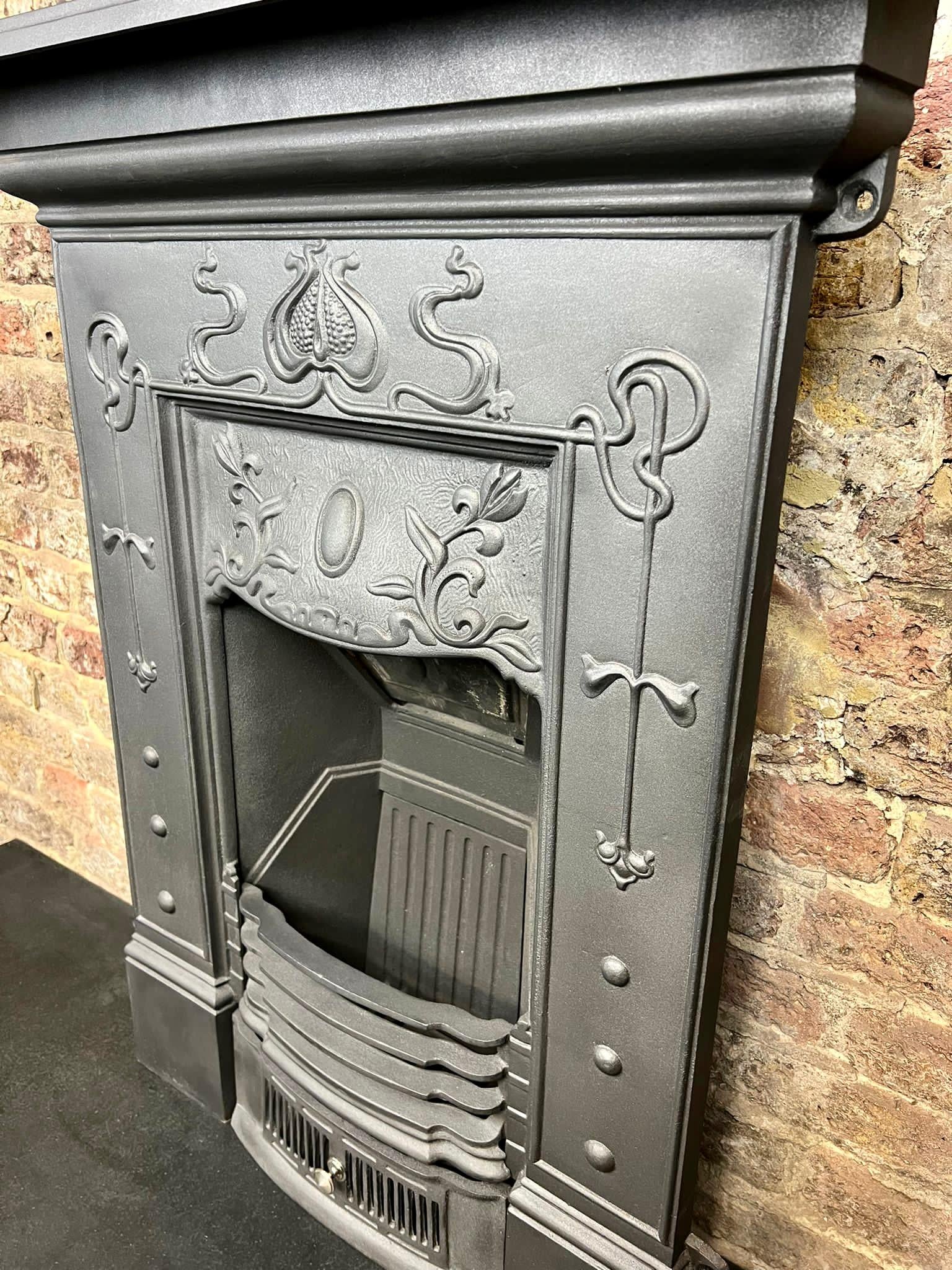 20th Century Cast Iron Combination Fireplace For Sale 1