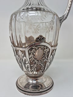 Jugendstil-Glaskaraffe aus dem 19. Jahrhundert