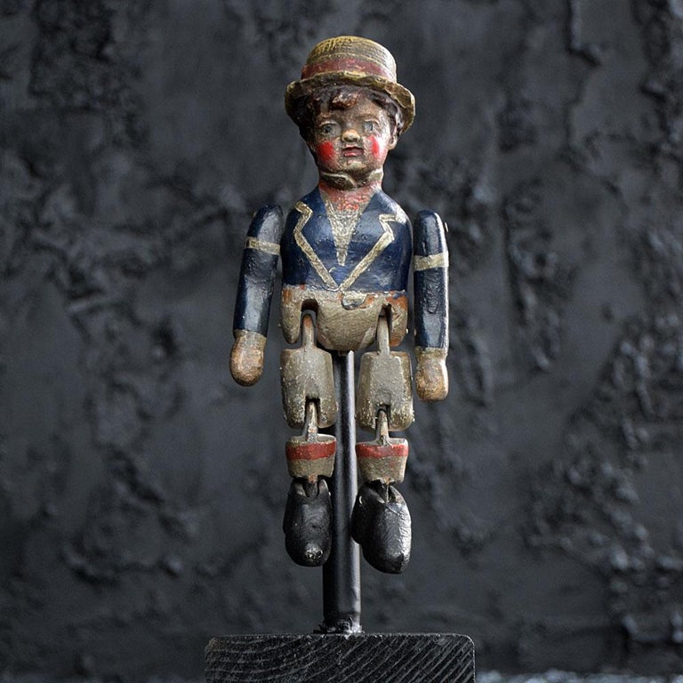 Folk Art 19th Century Articulated Automaton Doll For Sale