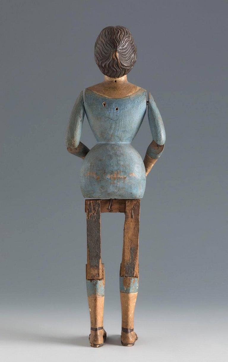 19th Century Articulated Wooden Figure of the Virgin Mary For Sale at ...
