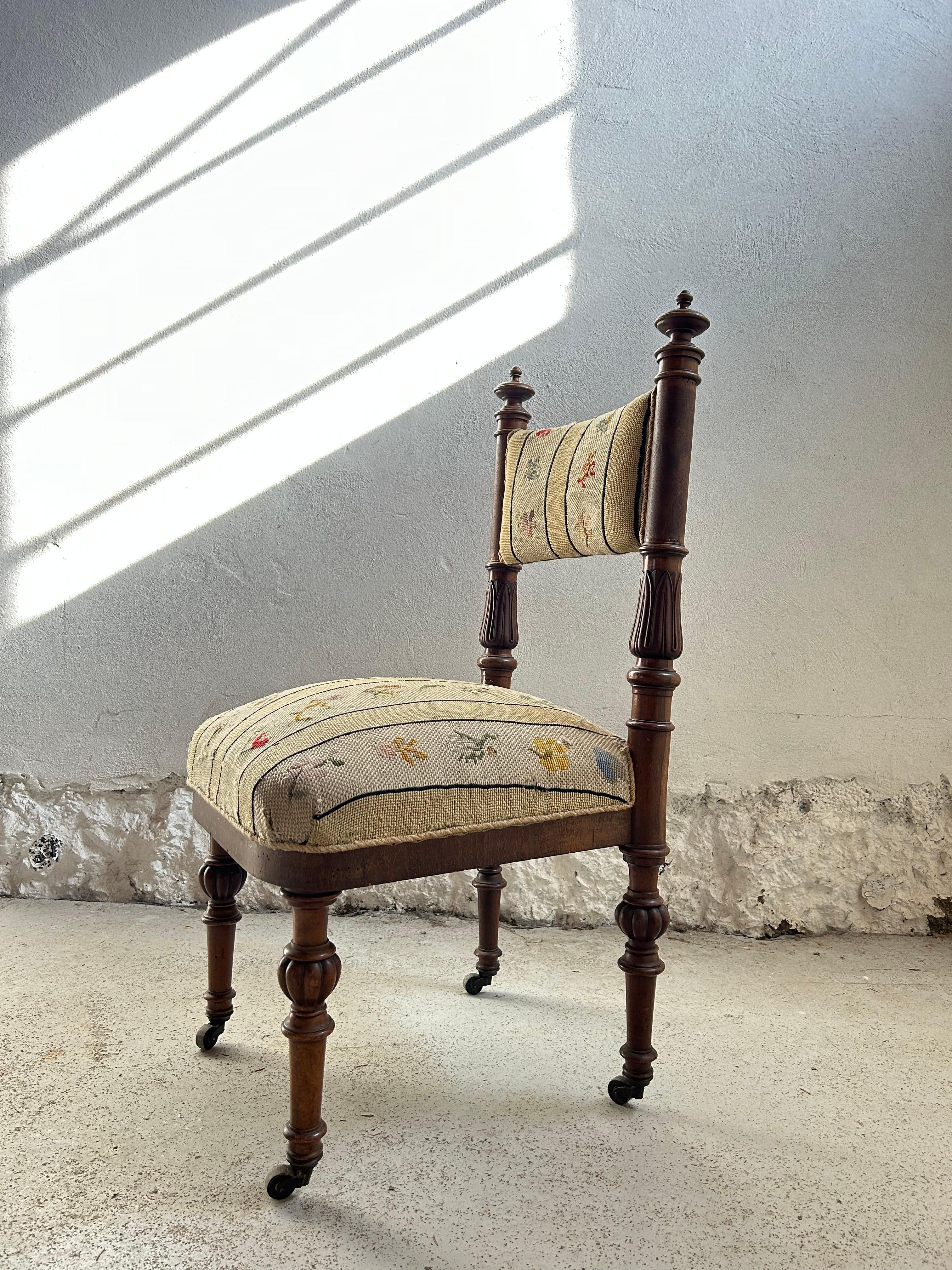 19th century Artist chair by Jørgen Roed, Denmark 1860’s In Good Condition For Sale In Valby, 84