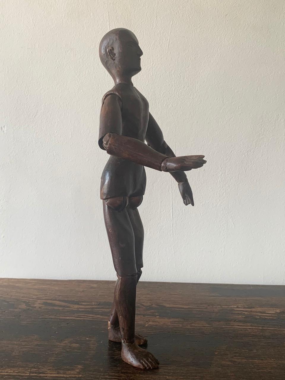 Hand-Carved 19th Century Artist Lay Figure For Sale