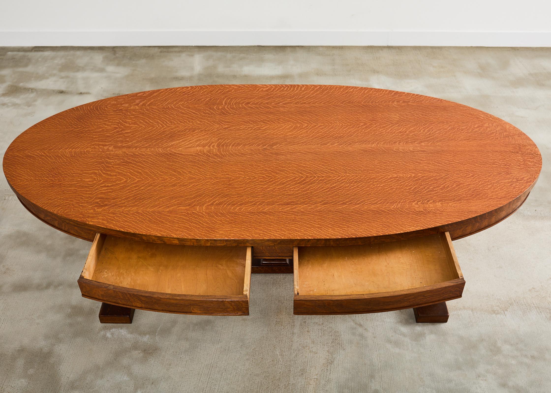Table de salle à manger ou de bibliothèque Arts and Crafts du 19ème siècle en vente 4