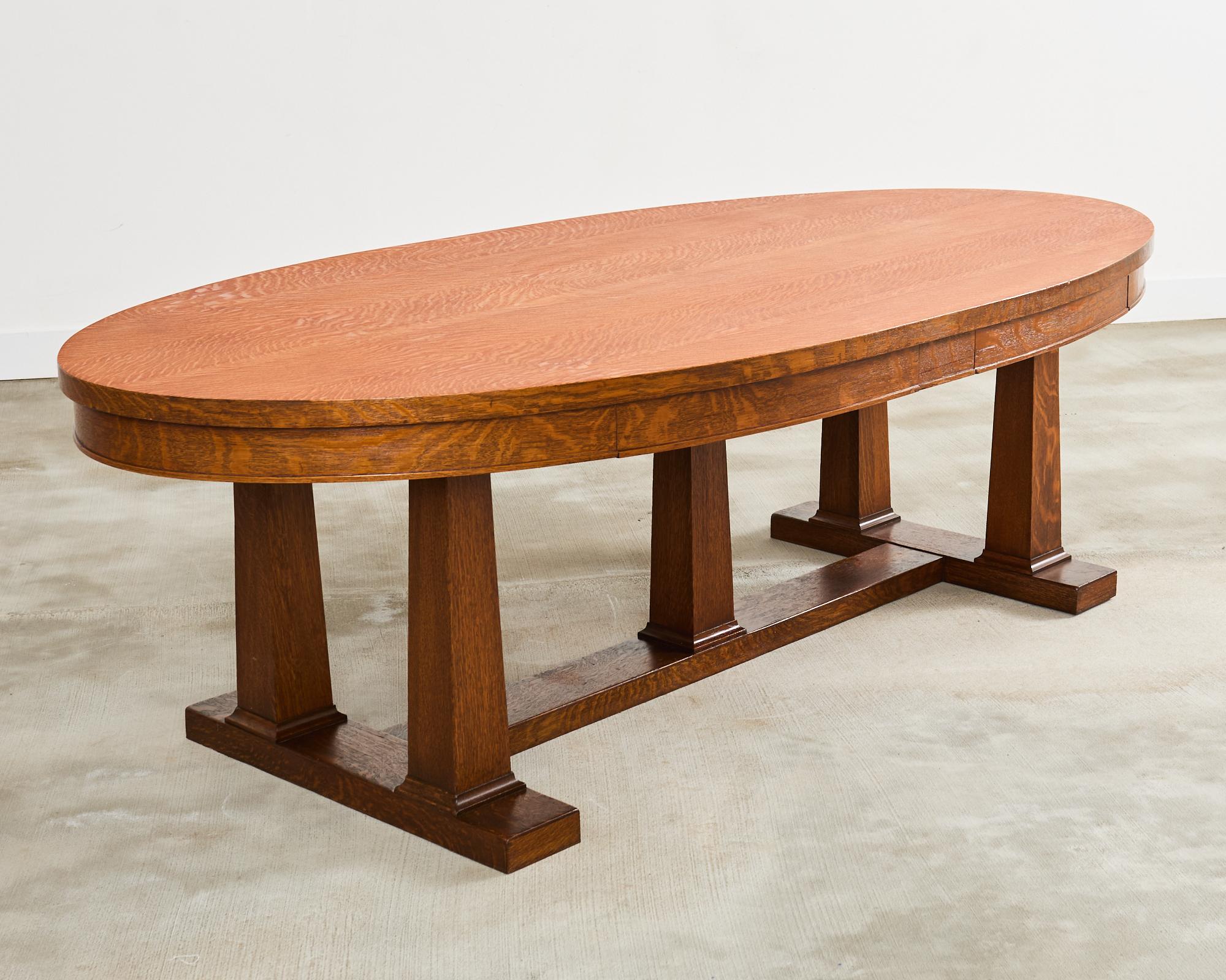 Table de salle à manger ou de bibliothèque Arts and Crafts du 19ème siècle en vente 11