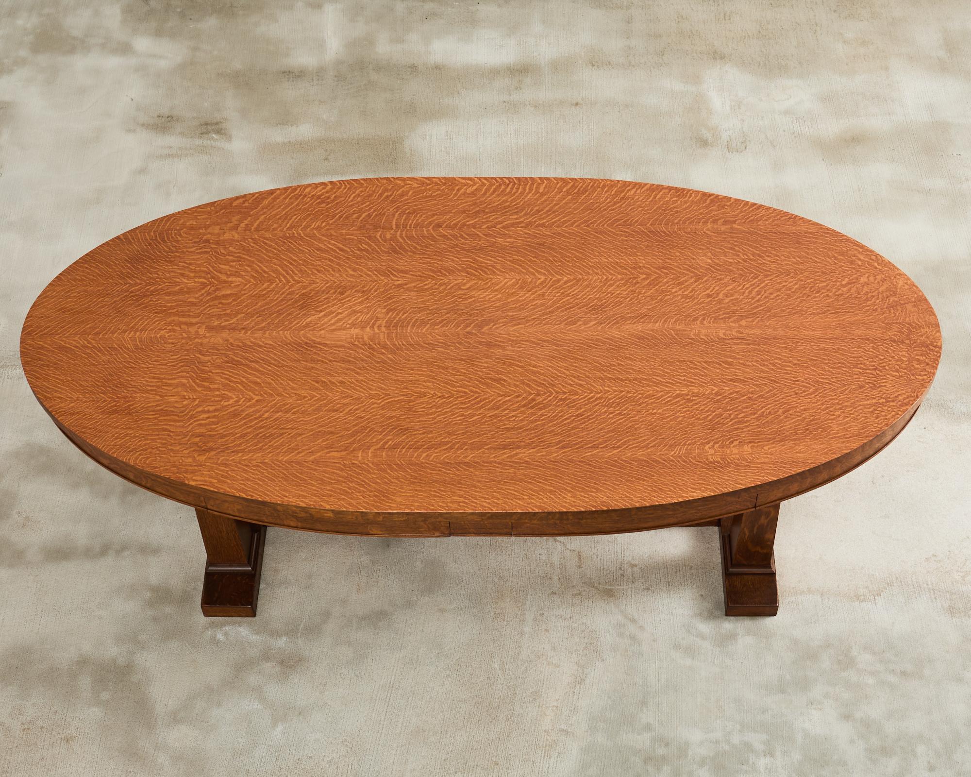 Table de salle à manger ou de bibliothèque Arts and Crafts du 19ème siècle Bon état - En vente à Rio Vista, CA