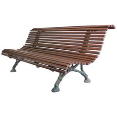 19th Century Arts & Crafts French Park Bench