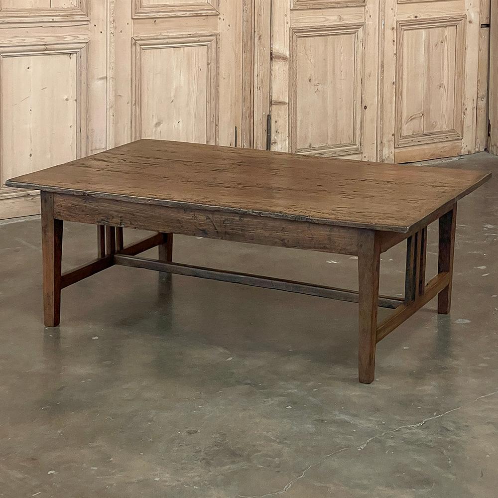 Arts and Crafts 19th Century Arts & Crafts Rustic Chestnut Coffee Table  For Sale