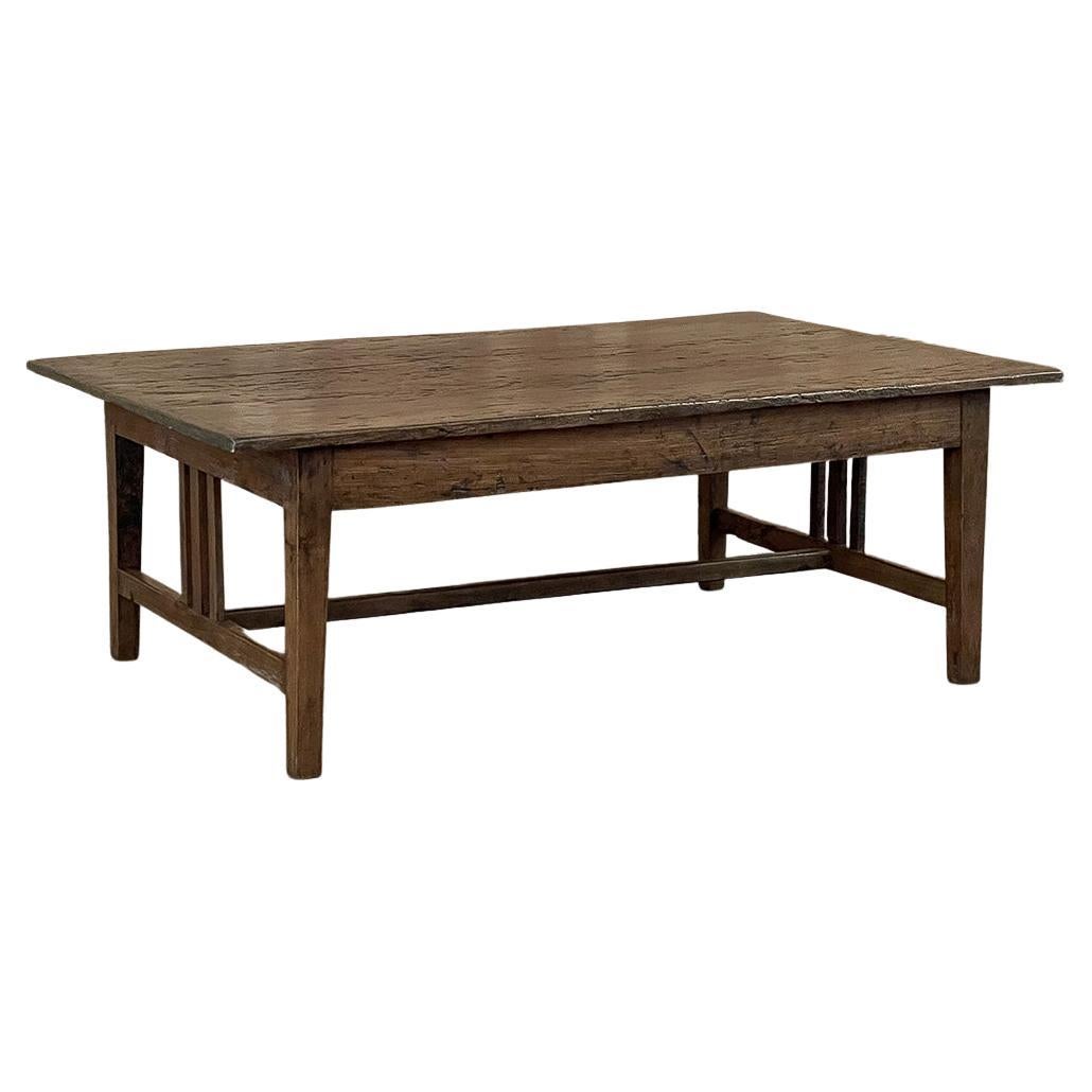 19th Century Arts & Crafts Rustic Chestnut Coffee Table  For Sale