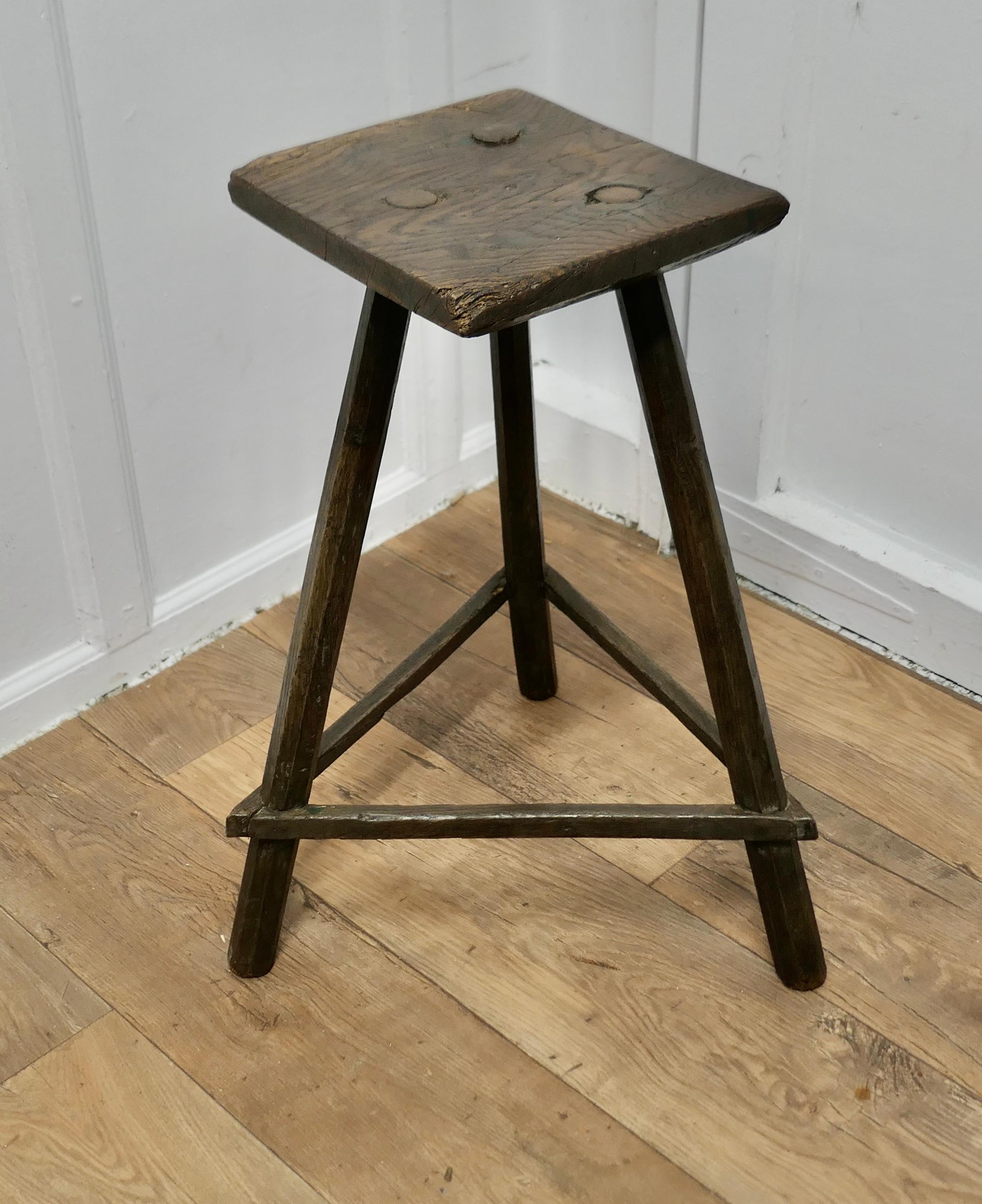19th Century Ash and Elm Cricket Table Stool 


This is a very rare country piece, the stool is made in ash and elm, the seat is made from a solid slice of the tree you can see by the grain and the legs have faceted sides. The Stool is a very sturdy