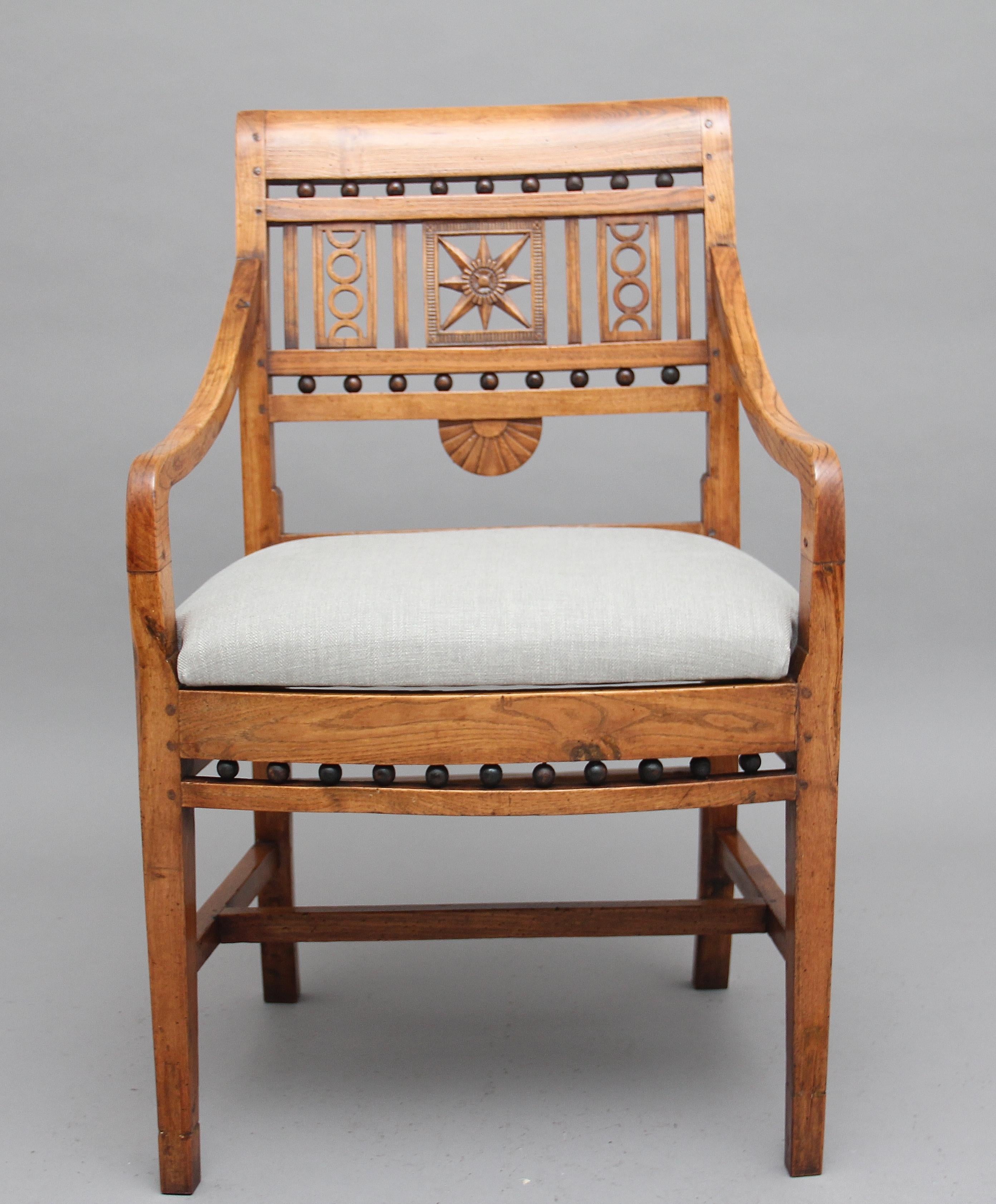 19th Century Ash Desk Chair 1