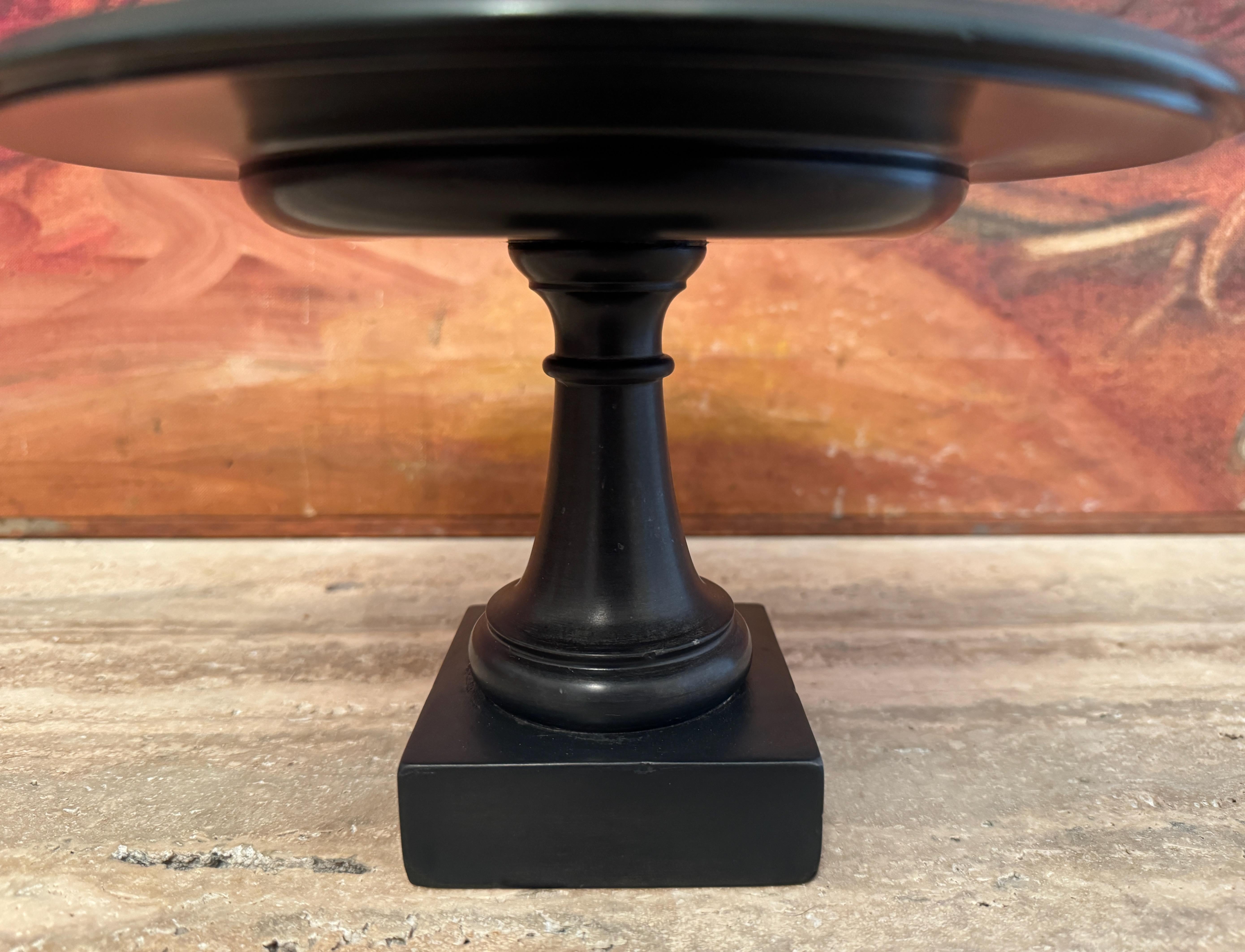 XIX secolo Marmo nero di Ashford del 19° secolo con pietra durevole in vendita