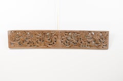 19th Century Asian Architectural Transom Panel with Pierced Carved Foliage