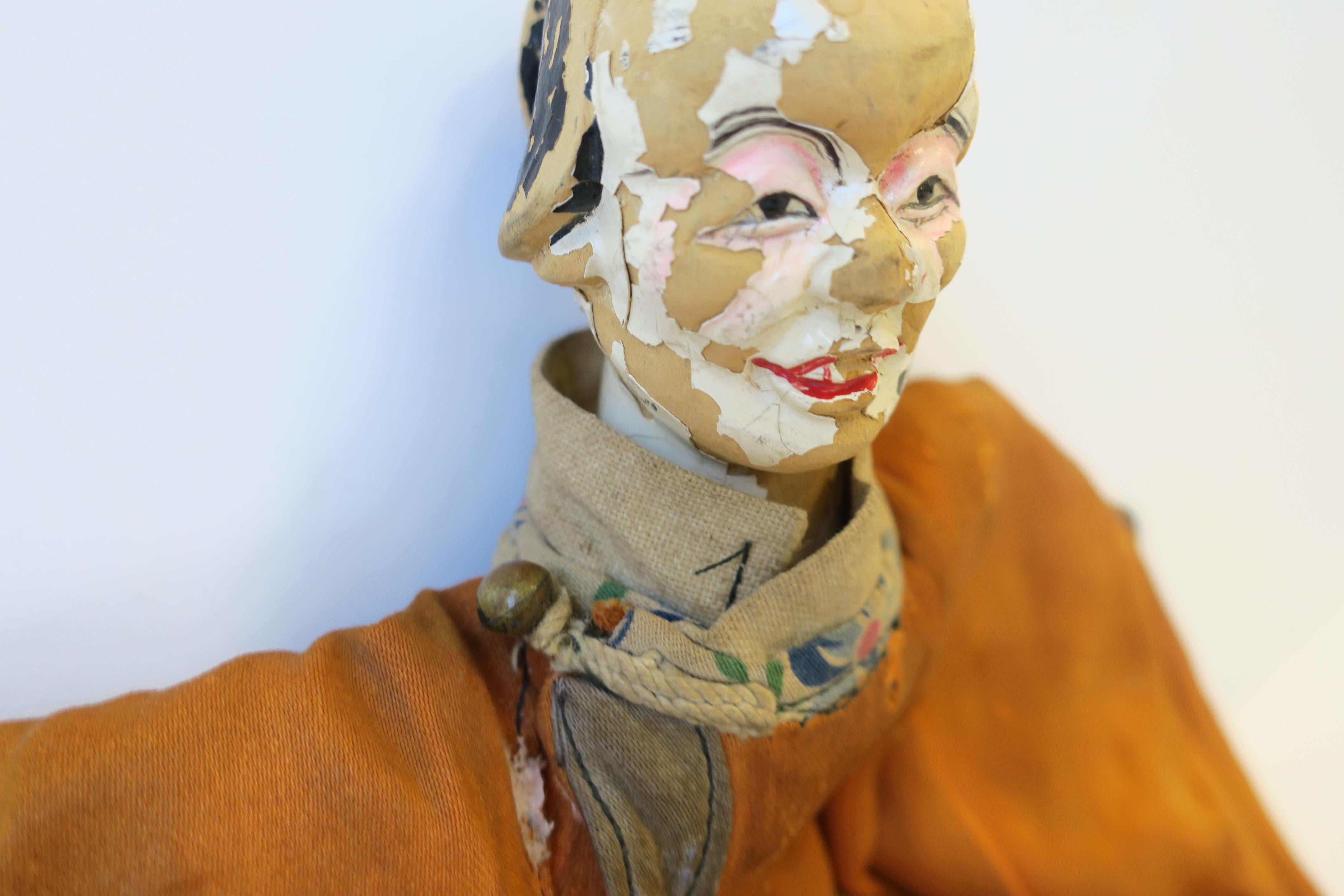 Silk 19th Century Asian Doll