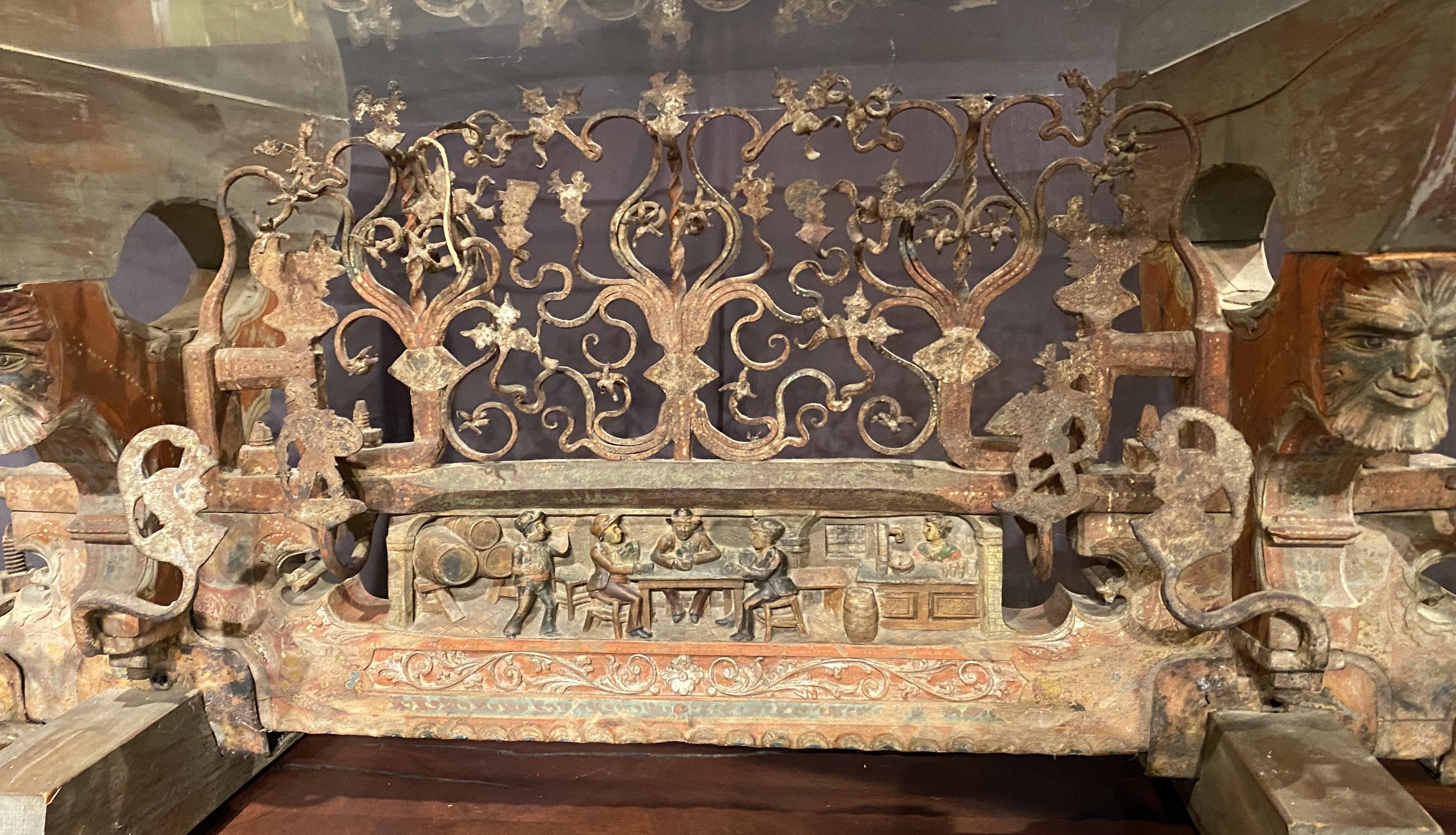 19th Century Asian Low Table or Coffee Table From Architectural Elements In Good Condition For Sale In Milford, NH