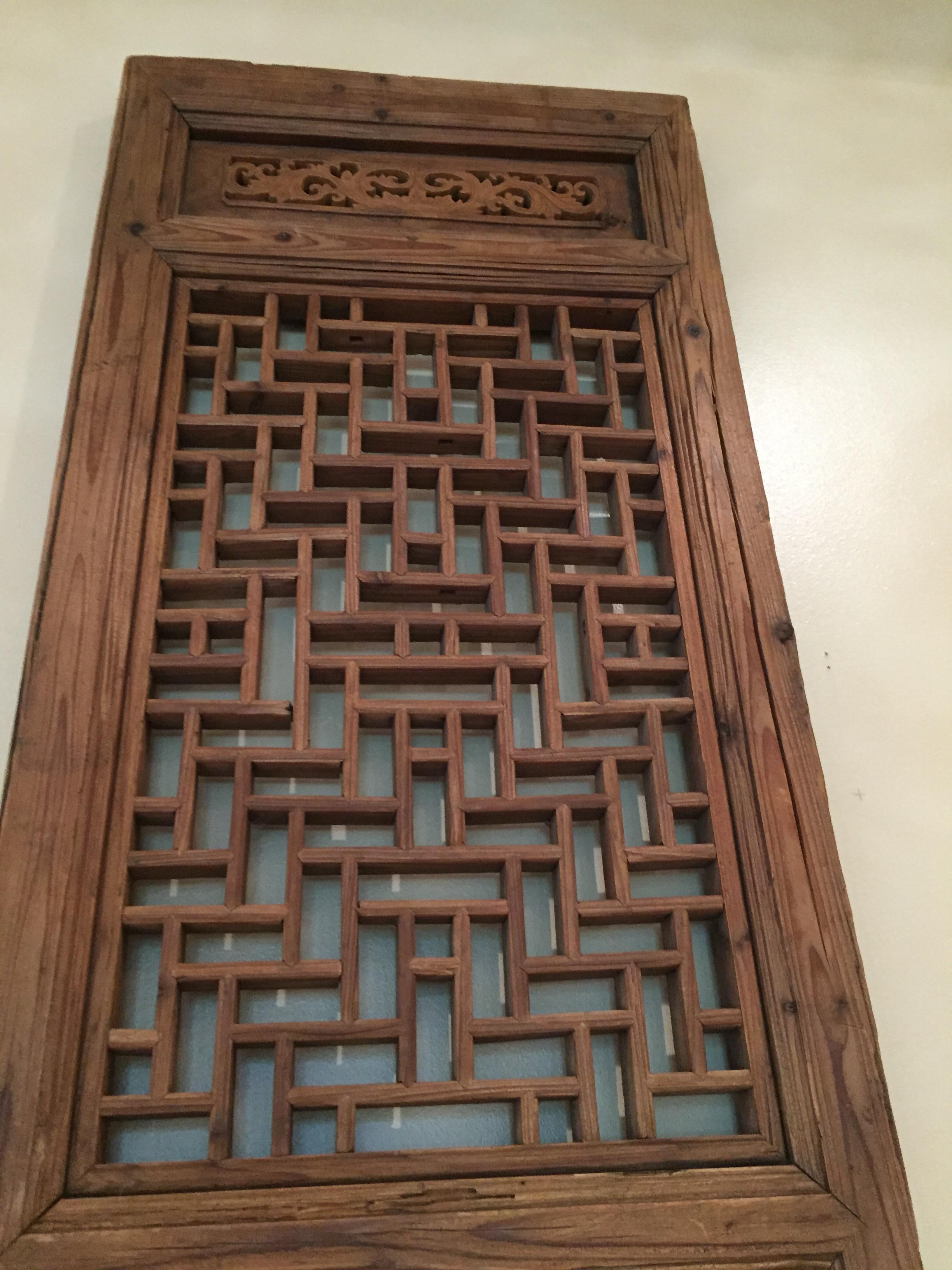 19th Century Asian Teak Shutters 5