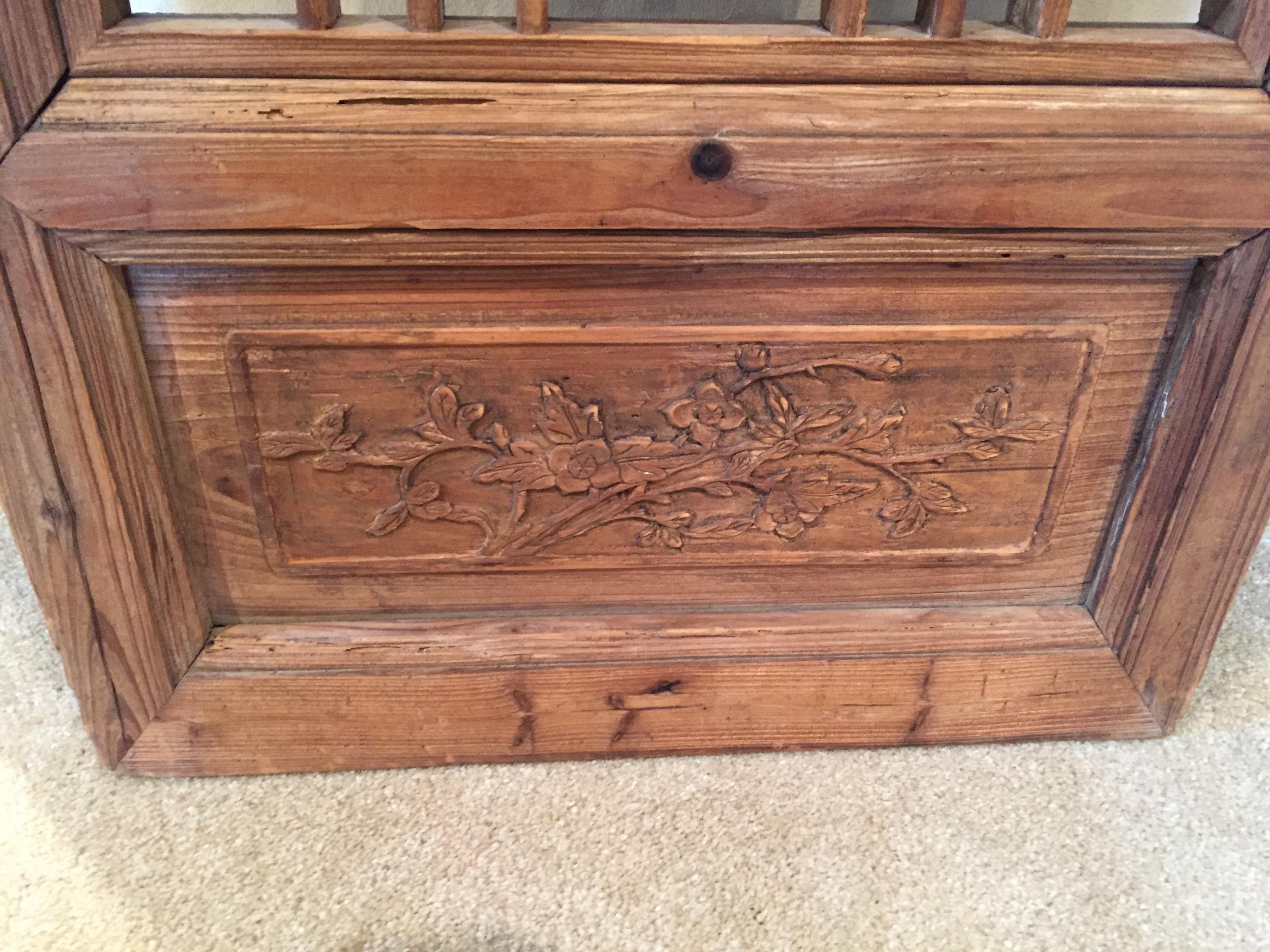 Thai 19th Century Asian Teak Shutters