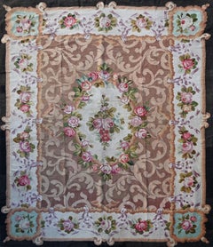 Tappeto Aubusson del XIX secolo, stile Napoleone III - 3m15x2m63, N° 1382