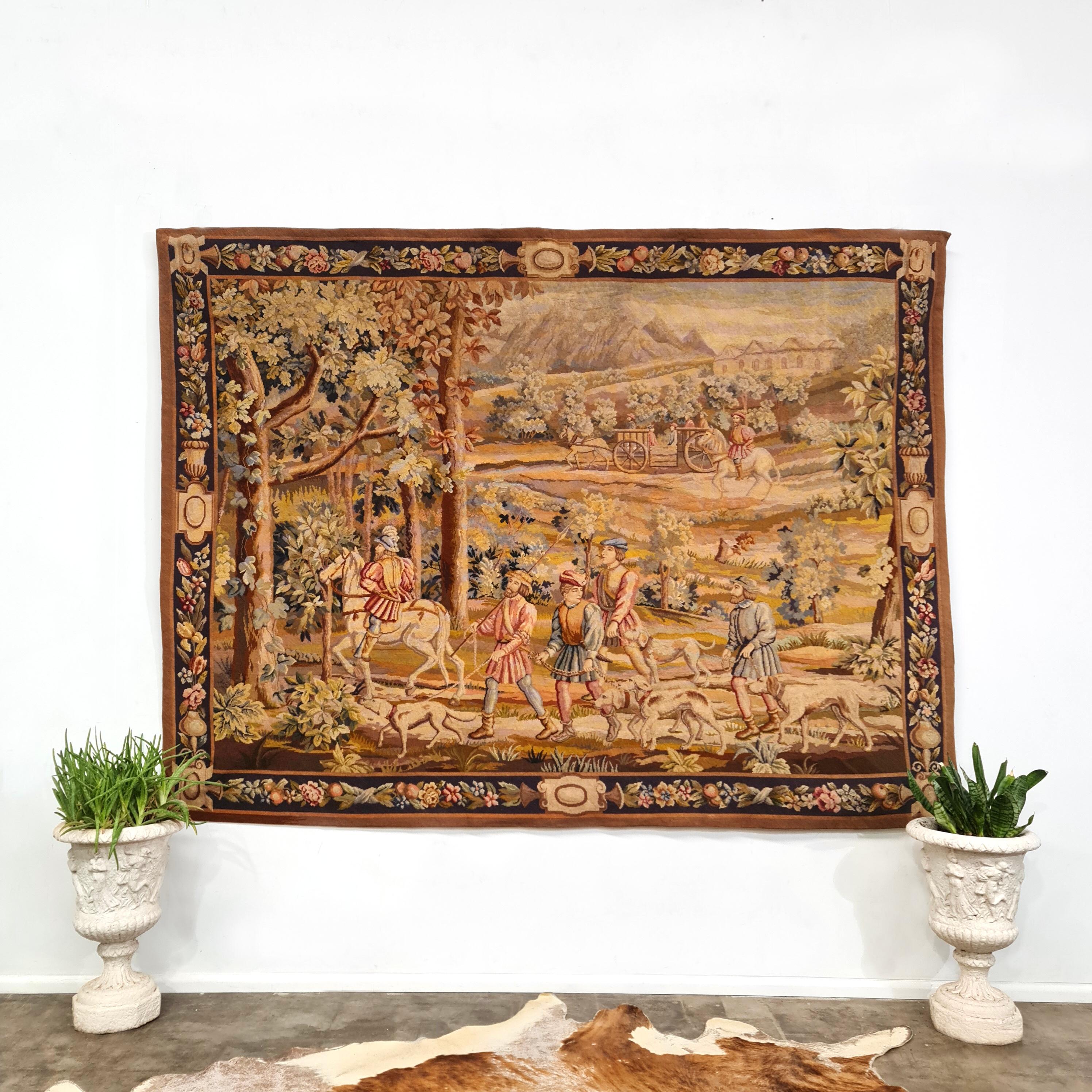 French 19th Century Aubusson Tapestry  For Sale