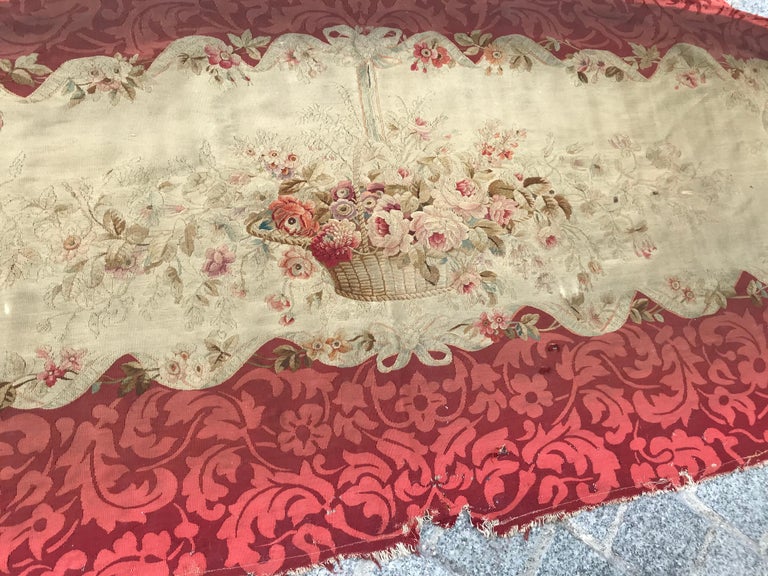 19th Century Aubusson Tapestry for Sofa For Sale at 1stdibs