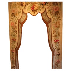19th Century Aubusson Tapestry Portiere/ Door surround
