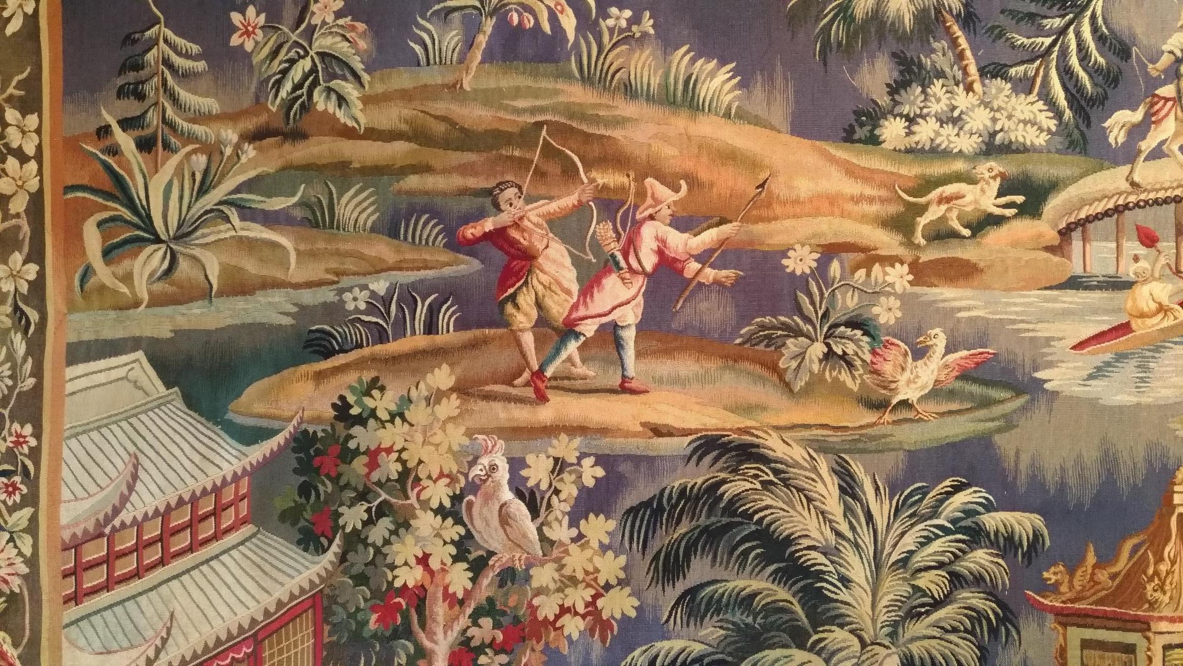 1100 - 19. Jahrhundert Aubusson-Wandteppich  im Zustand „Hervorragend“ im Angebot in Paris, FR