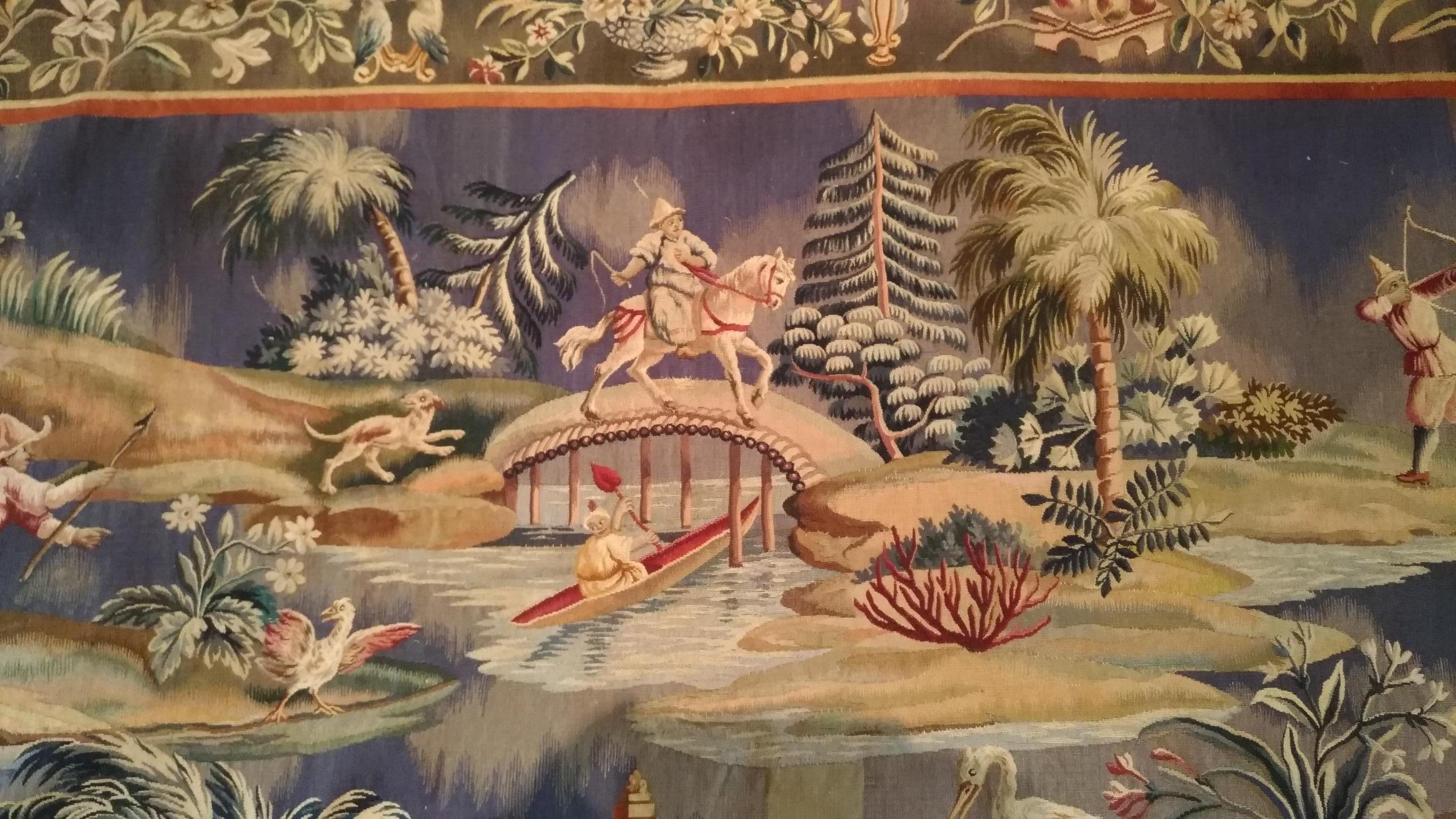 1100 - 19. Jahrhundert Aubusson-Wandteppich  (Mittleres 19. Jahrhundert) im Angebot
